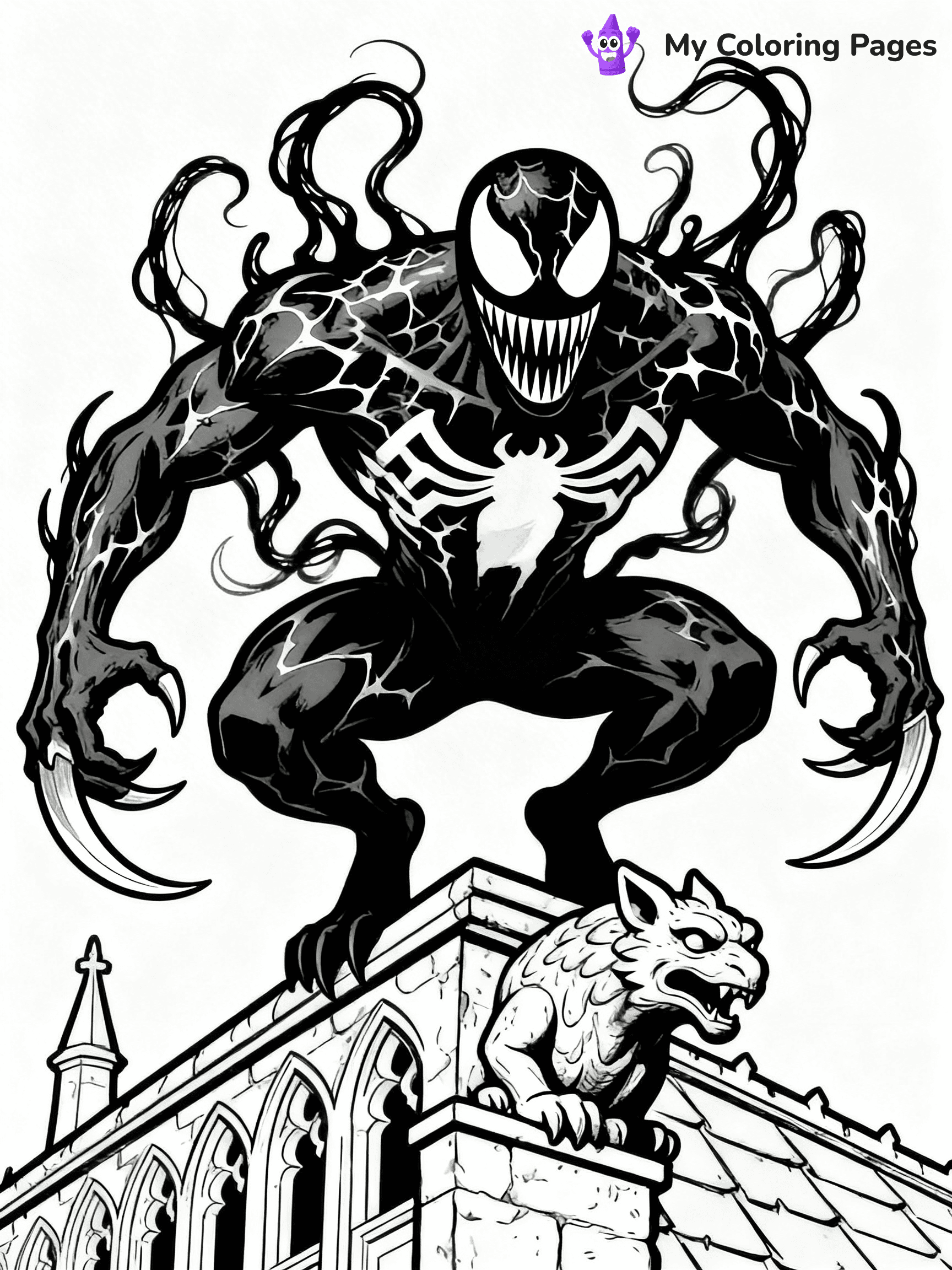 Venom And Carnage Coloring Pages - 2