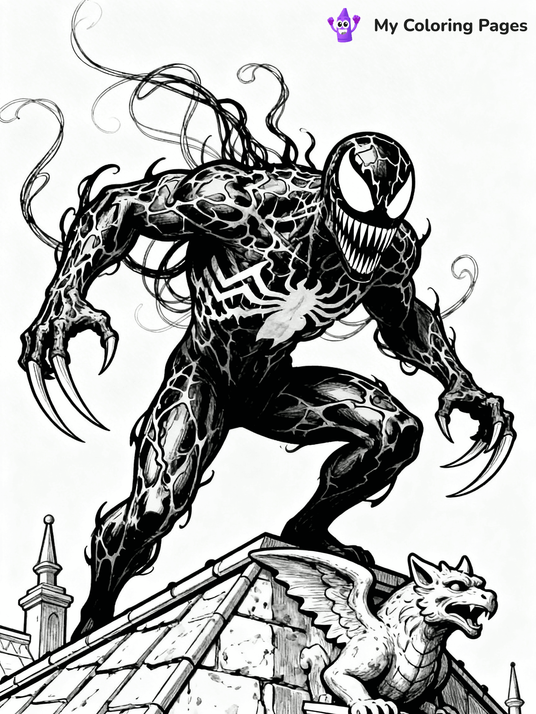 Venom And Carnage Coloring Pages - 1