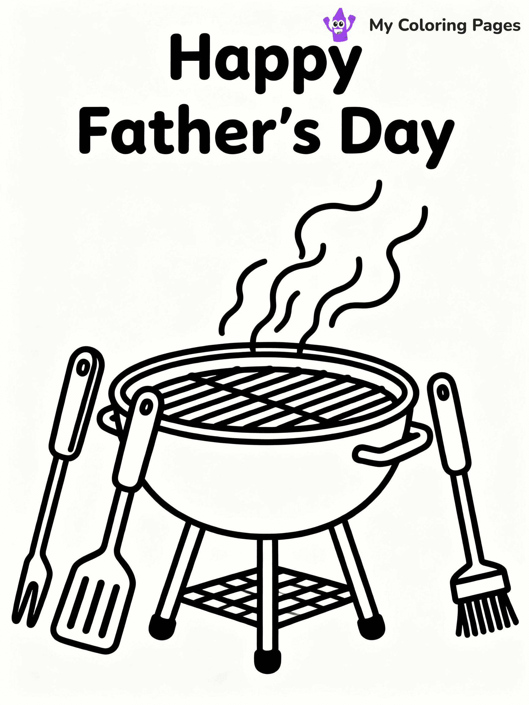 Happy Fathers Day Coloring Pages - 54