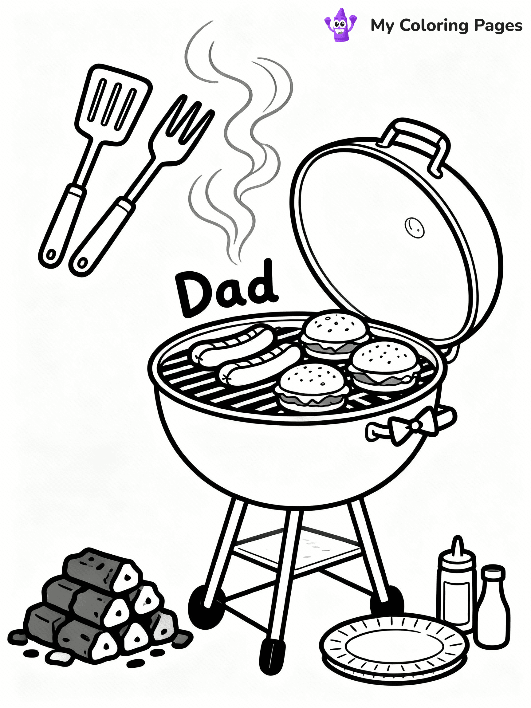 Happy Fathers Day Coloring Pages - 53