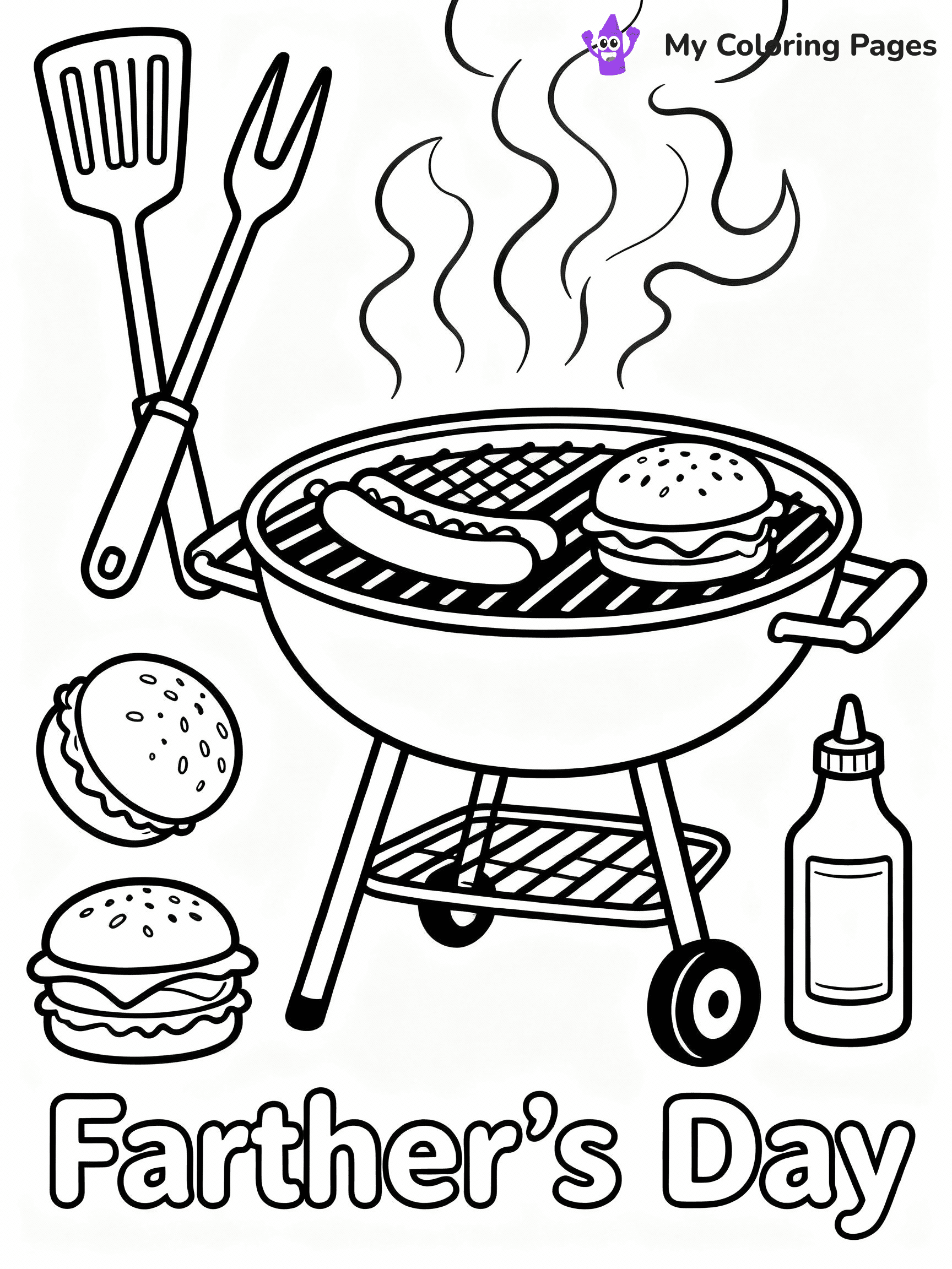 Happy Fathers Day Coloring Pages - 49