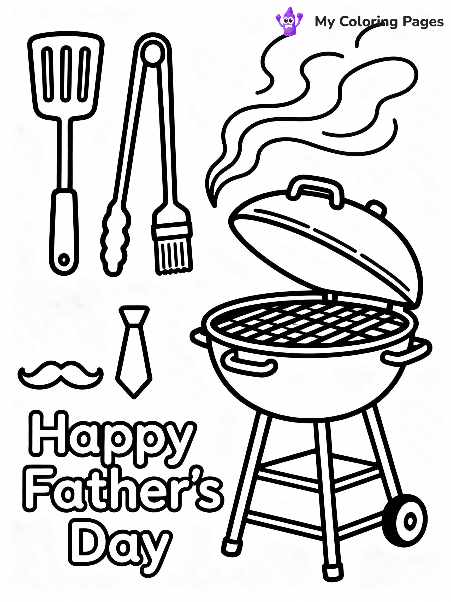 Happy Fathers Day Coloring Pages - 47