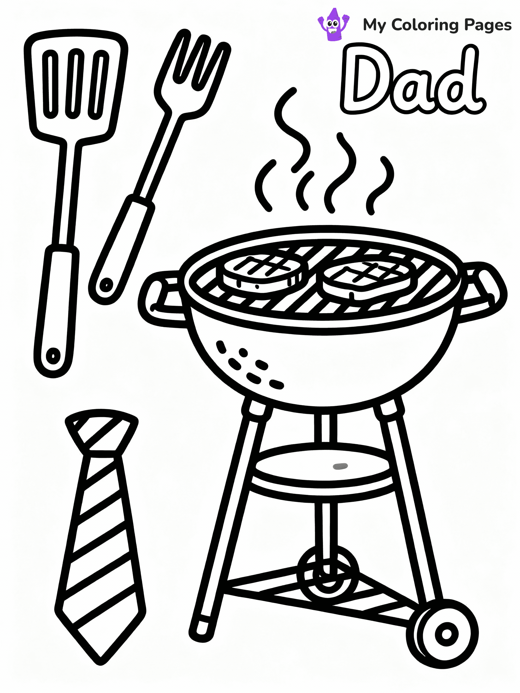 Happy Fathers Day Coloring Pages - 44