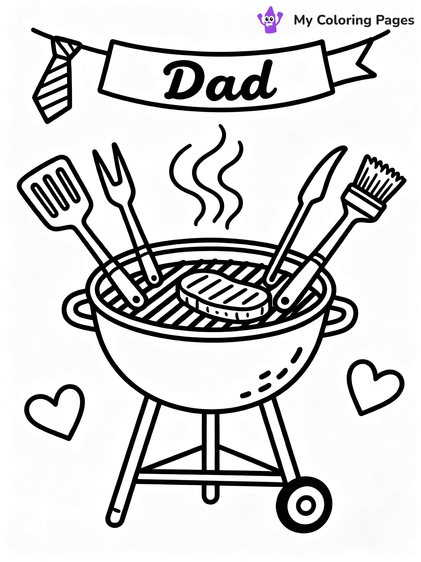 Happy Fathers Day Coloring Pages - 42