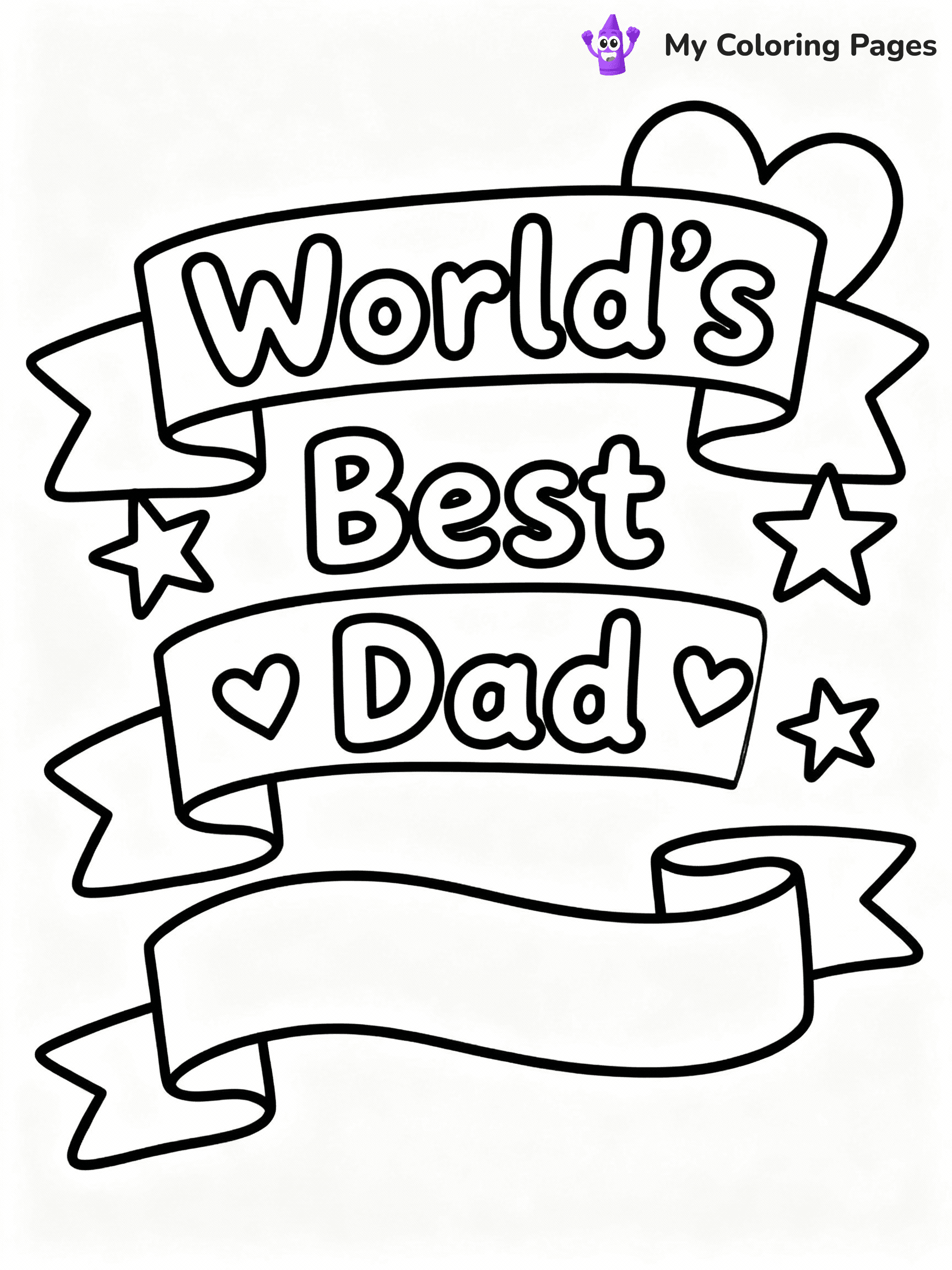 Happy Fathers Day Coloring Pages - 41