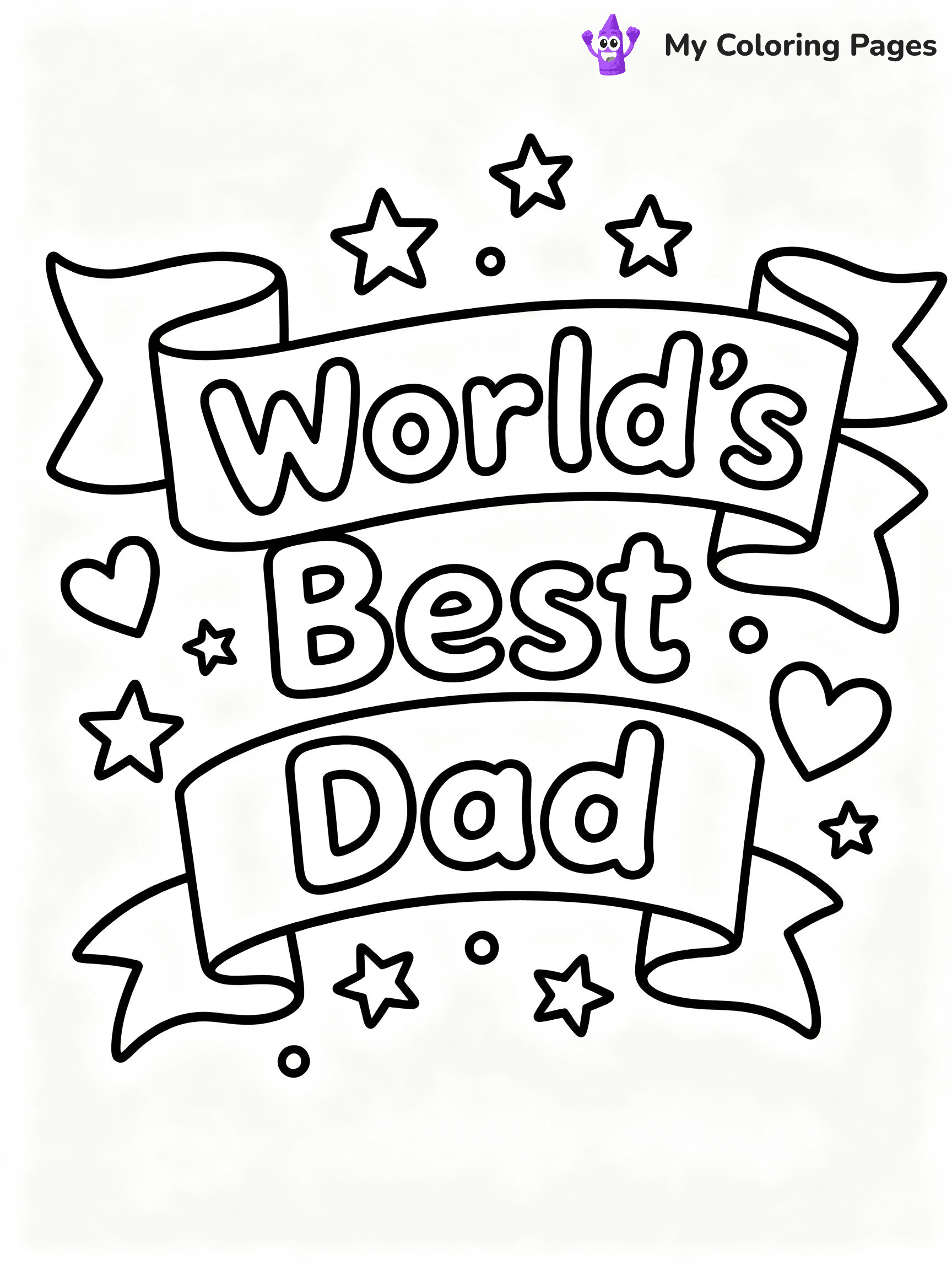 Happy Fathers Day Coloring Pages - 40