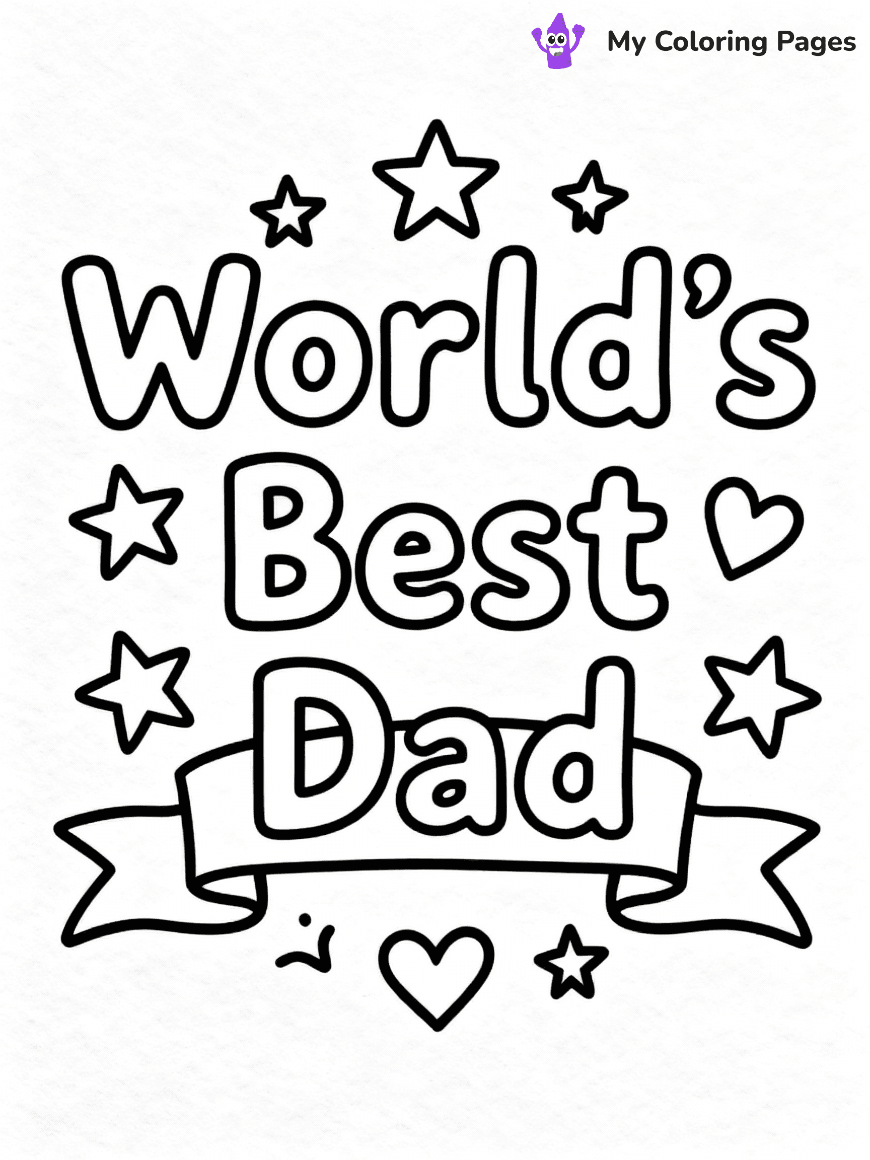 Happy Fathers Day Coloring Pages - 39