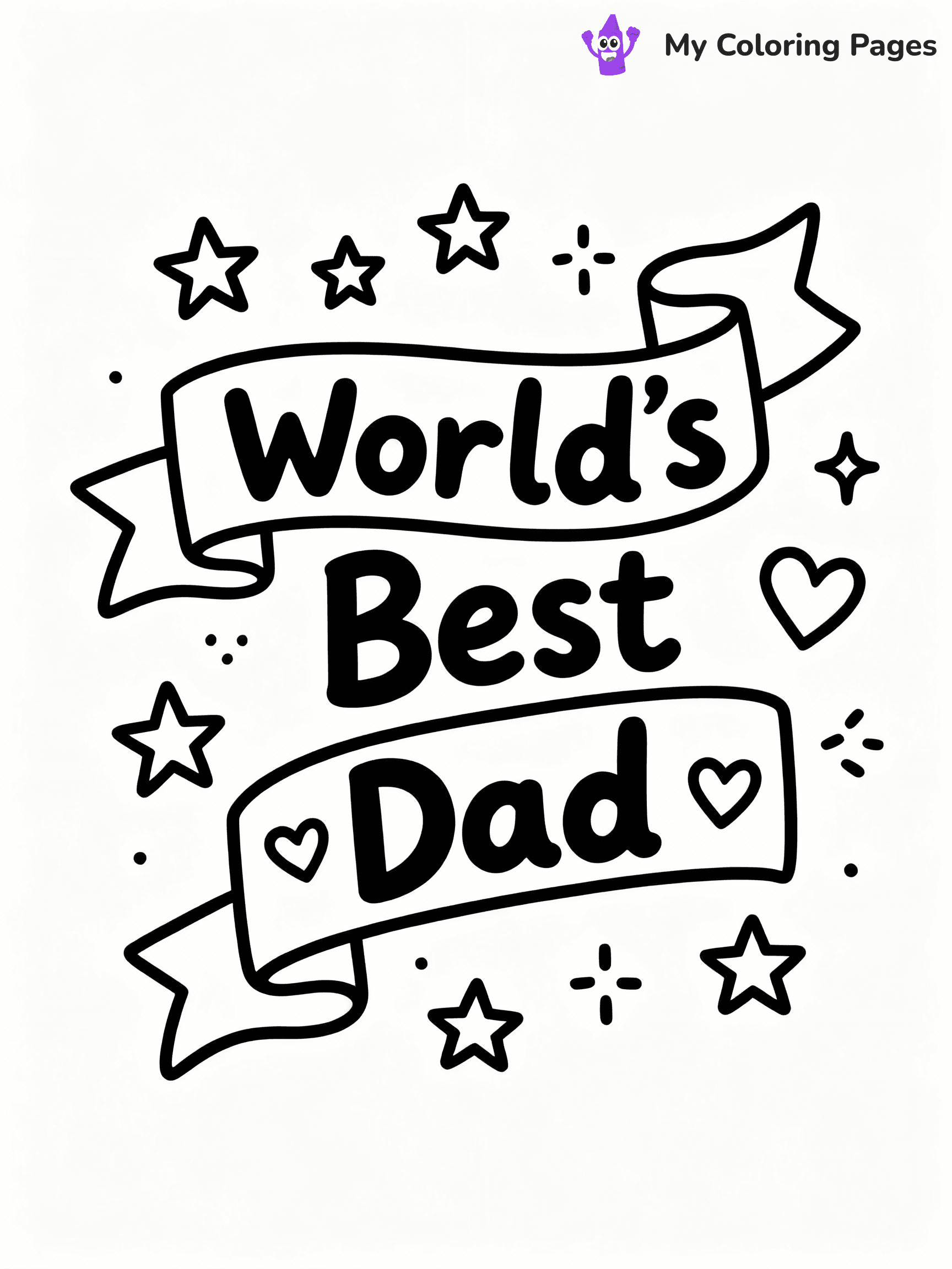 Happy Fathers Day Coloring Pages - 38