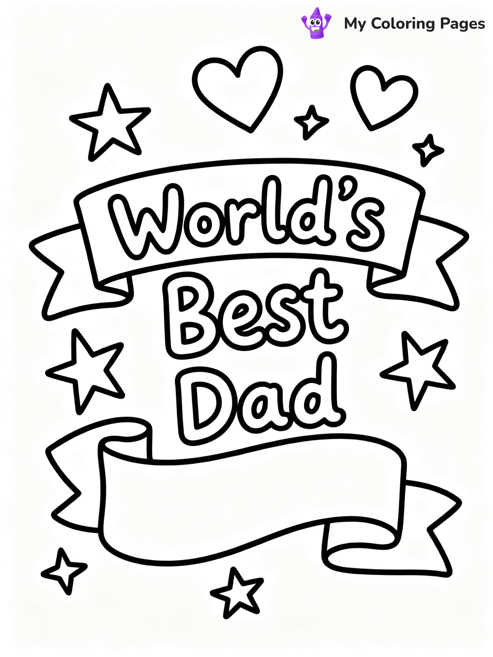 Happy Fathers Day Coloring Pages - 36