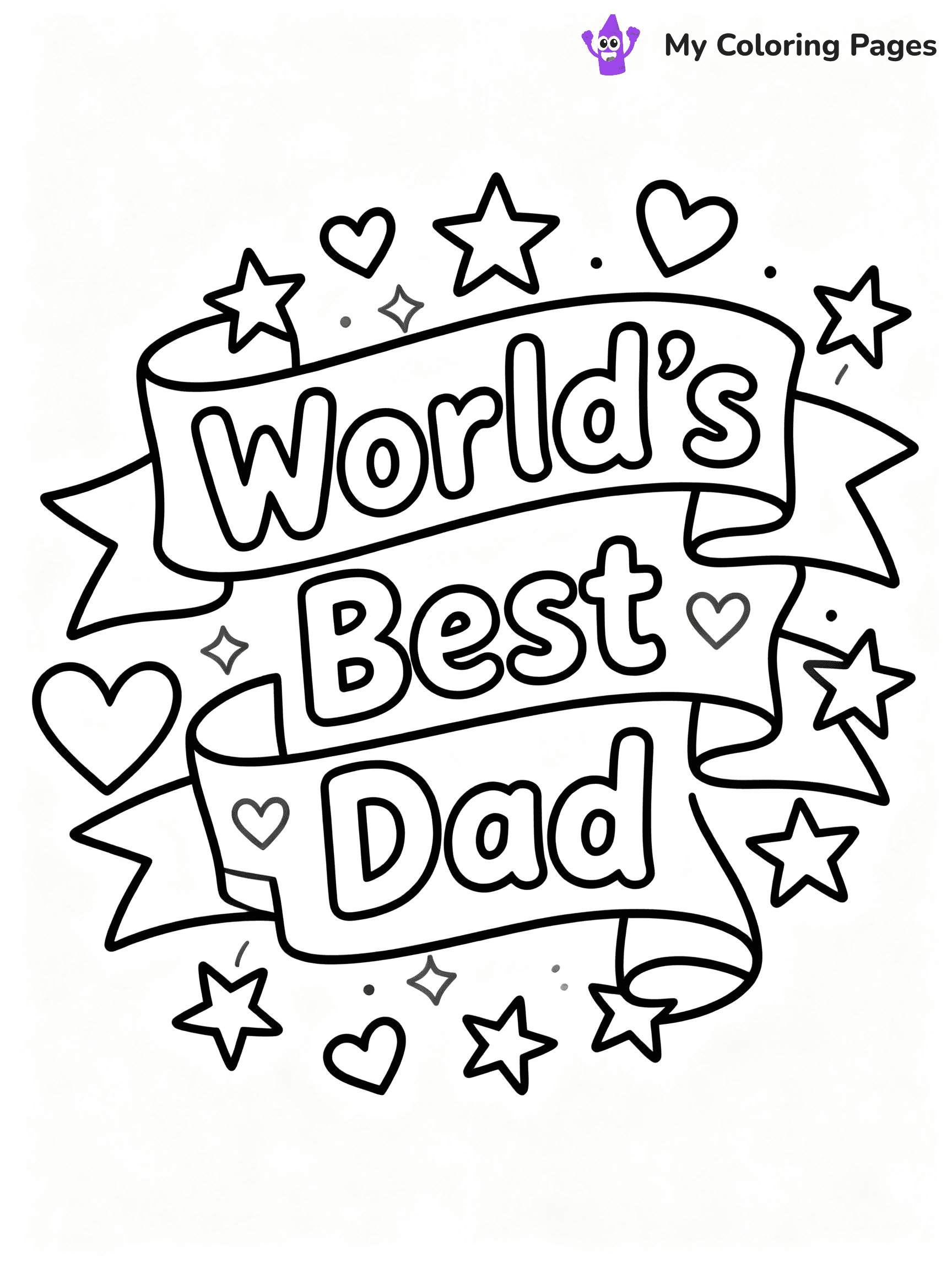 Happy Fathers Day Coloring Pages - 35