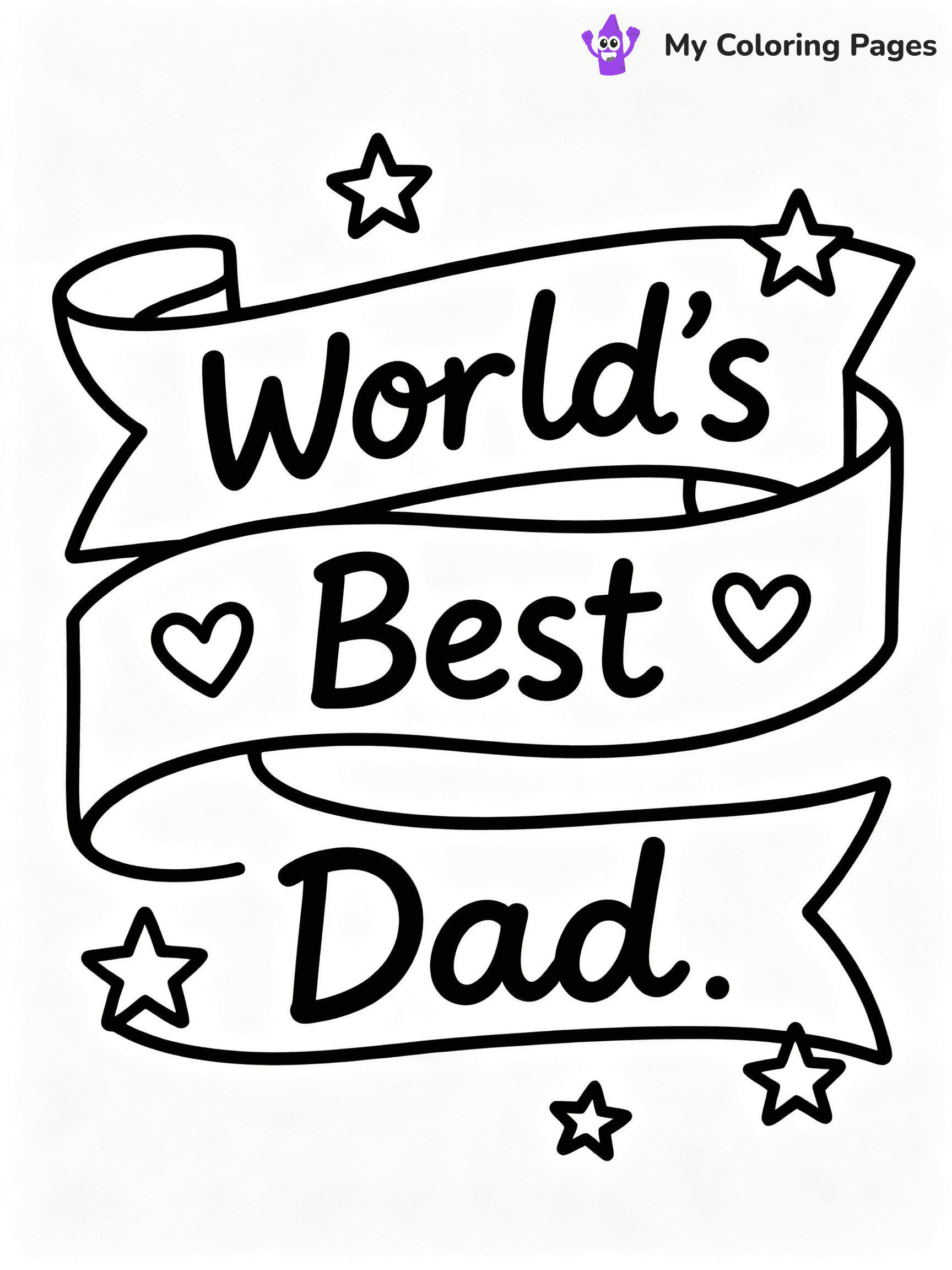 Happy Fathers Day Coloring Pages - 34