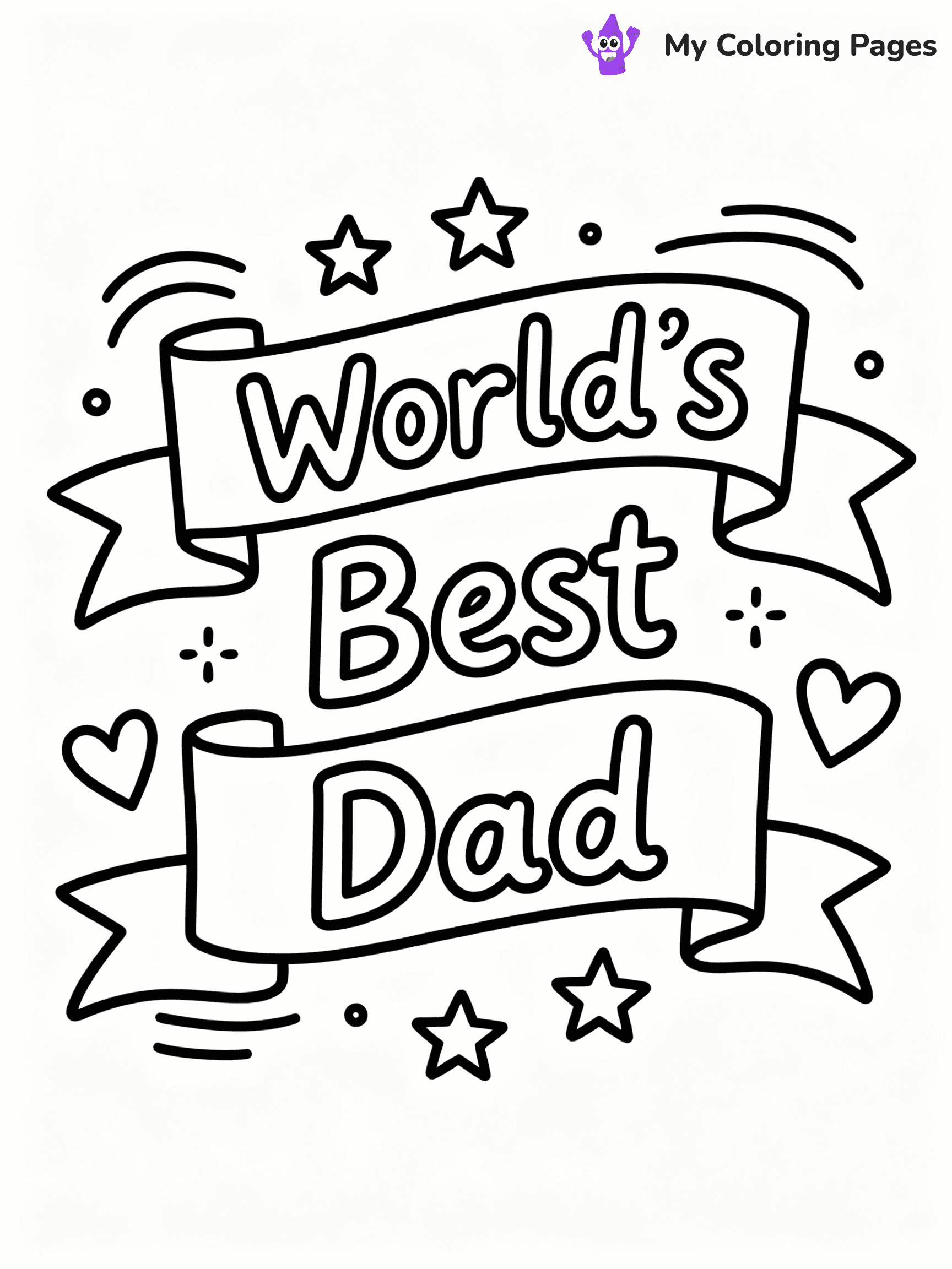 Happy Fathers Day Coloring Pages - 33