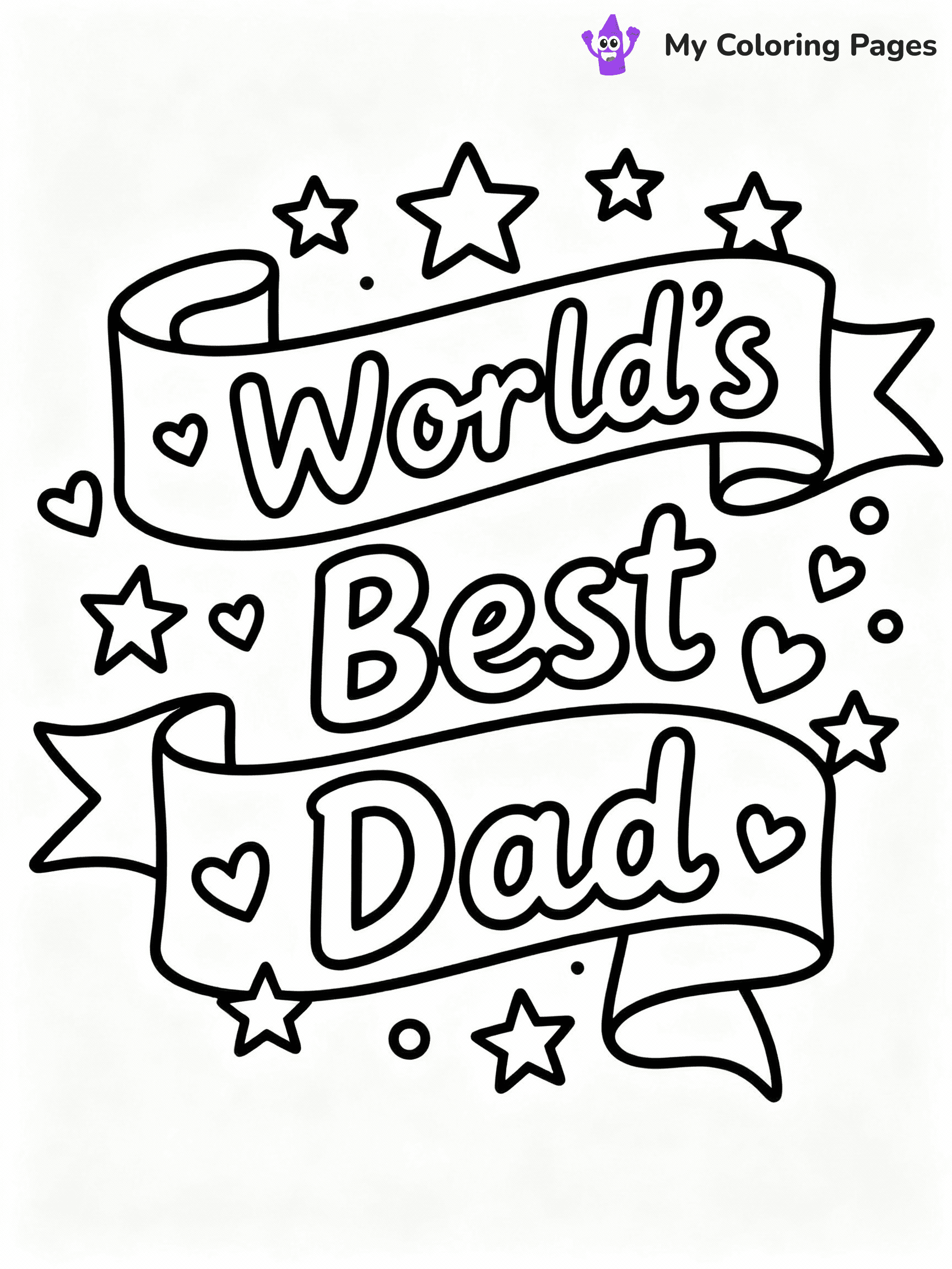 Happy Fathers Day Coloring Pages - 32