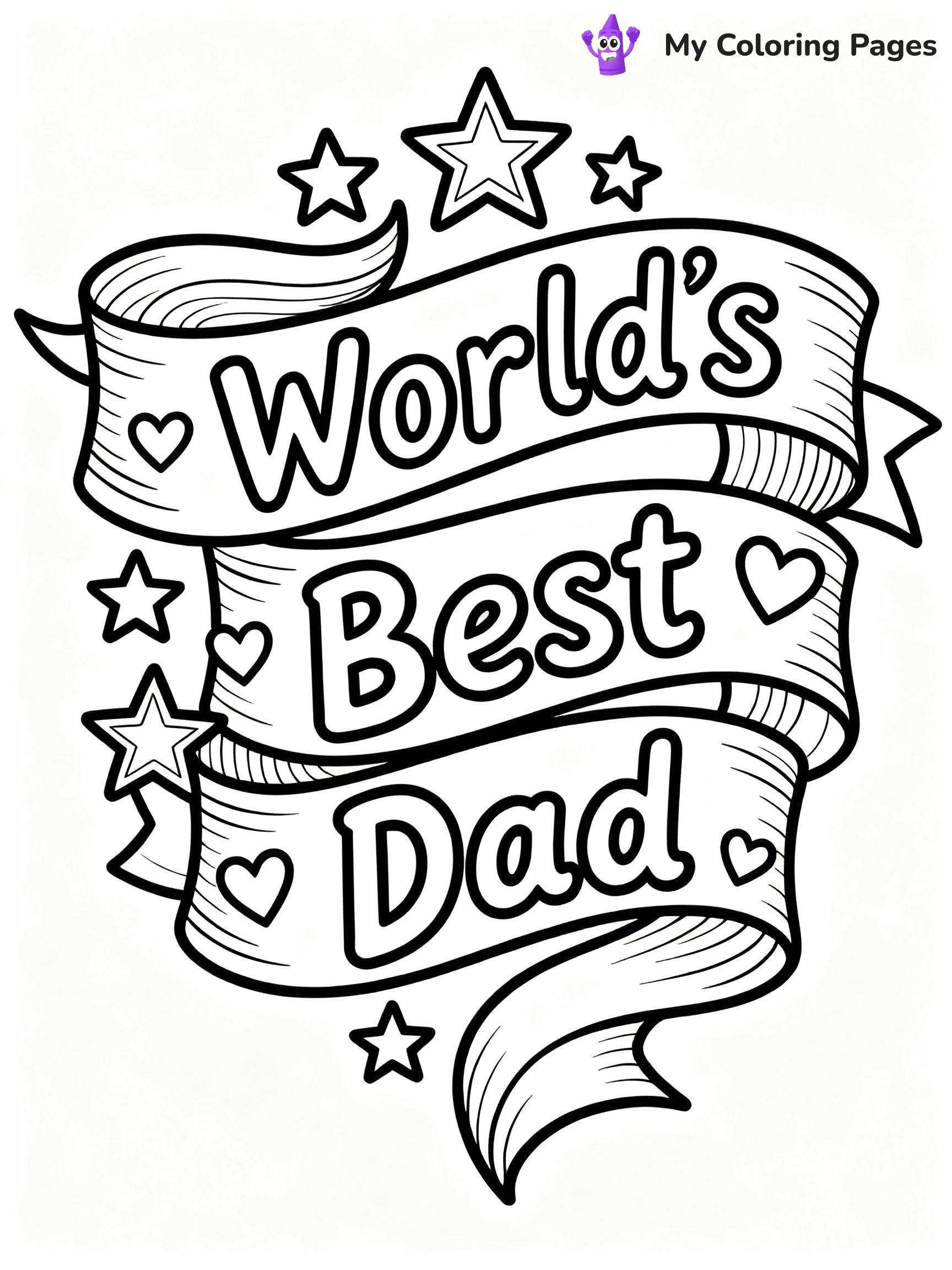 Happy Fathers Day Coloring Pages - 31