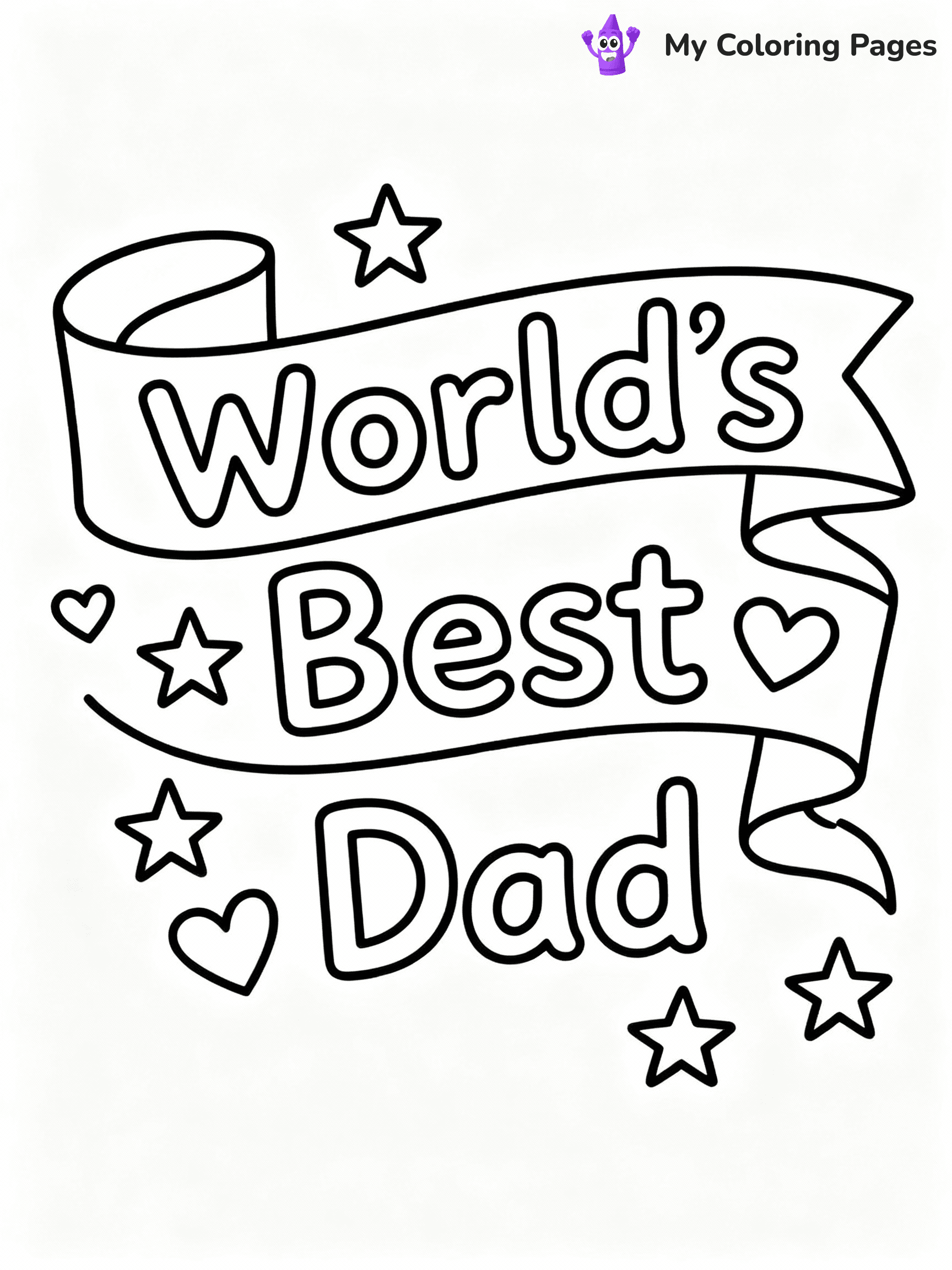 Happy Fathers Day Coloring Pages - 30