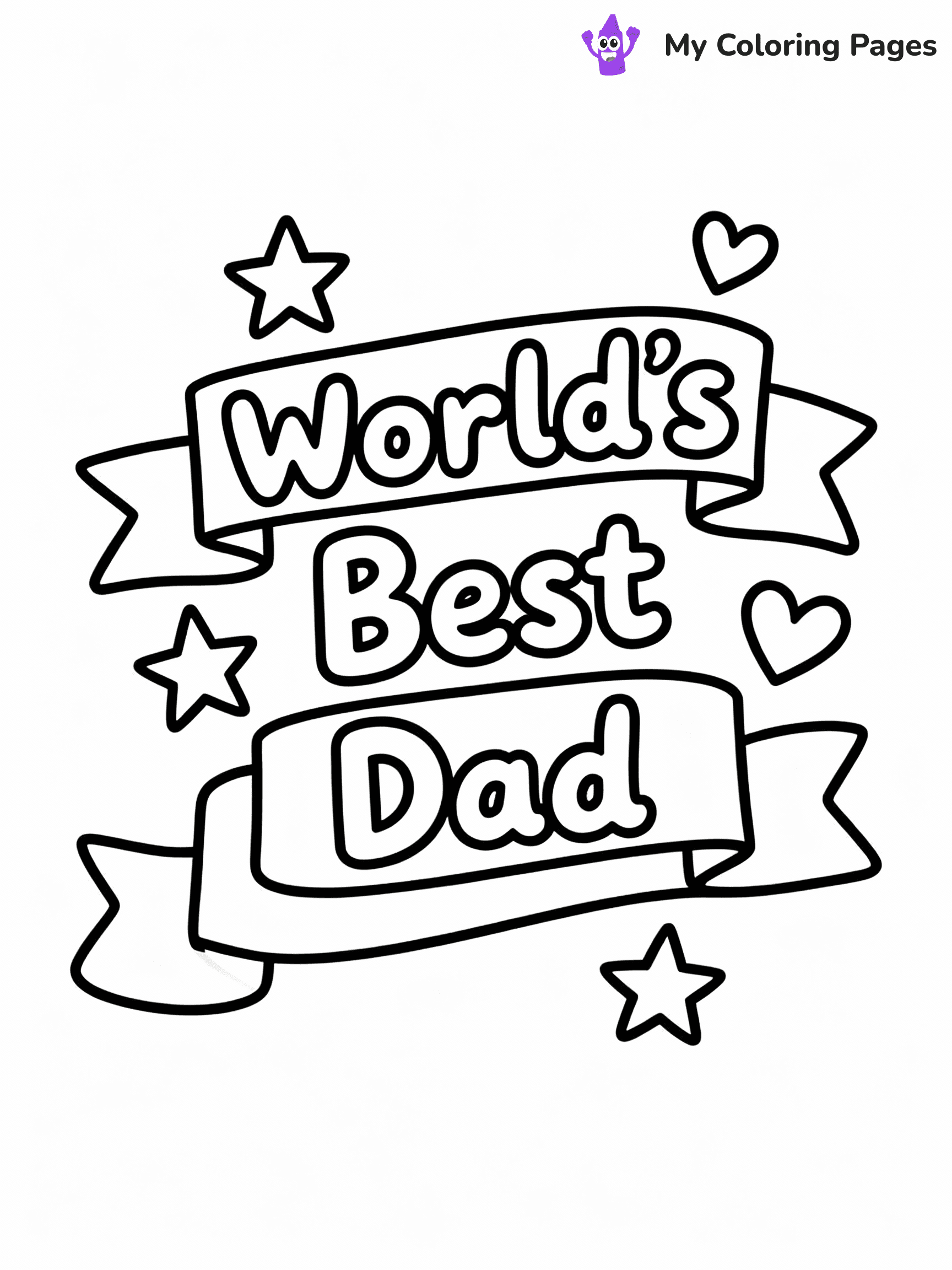 Happy Fathers Day Coloring Pages - 28