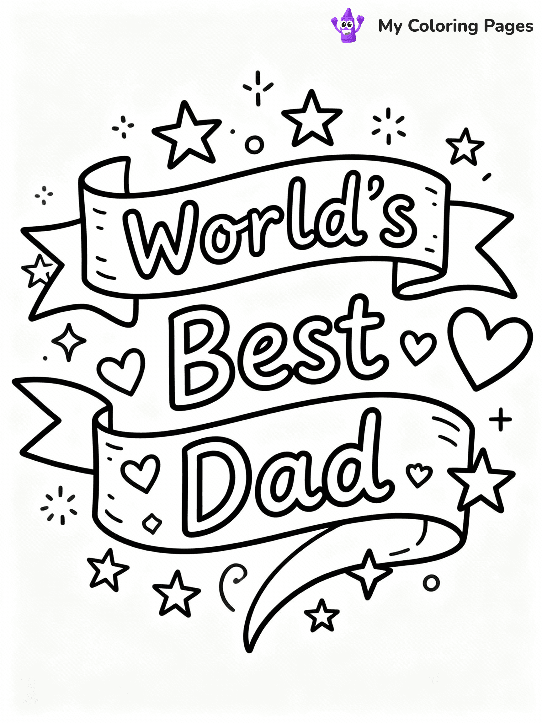 Happy Fathers Day Coloring Pages - 27