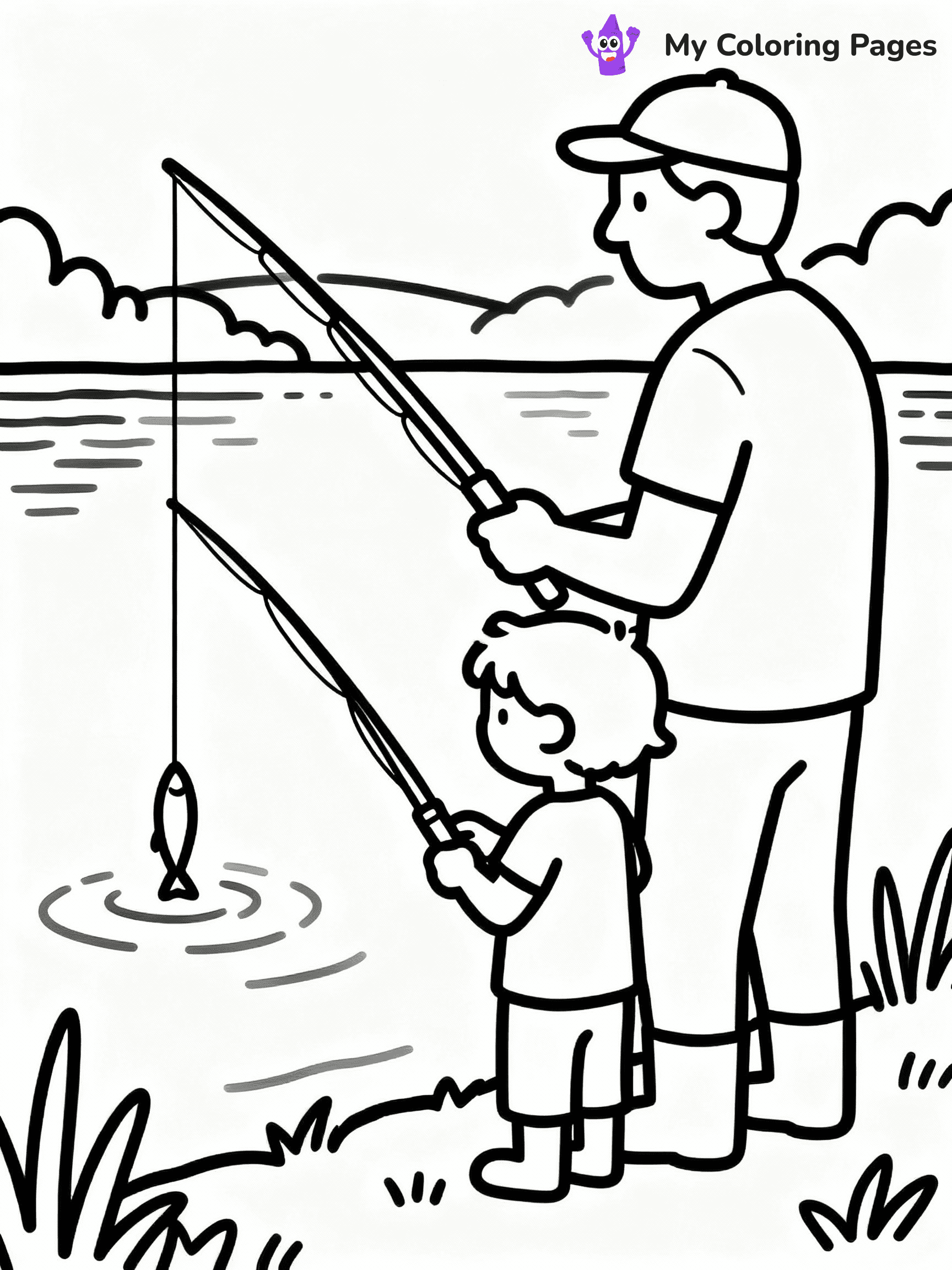 Happy Fathers Day Coloring Pages - 23