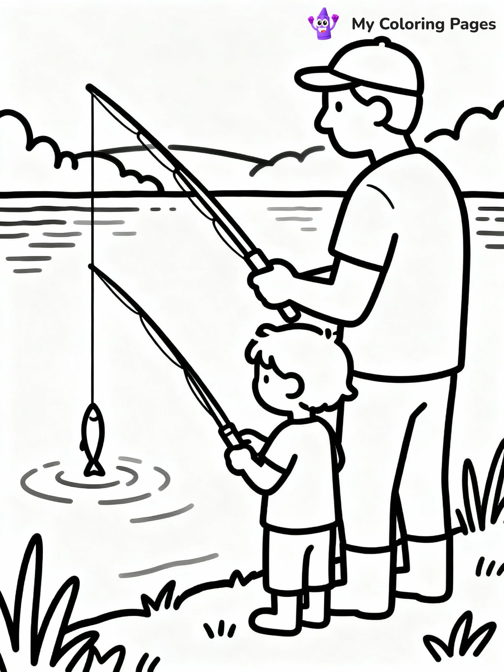 Happy Fathers Day Coloring Pages - 23