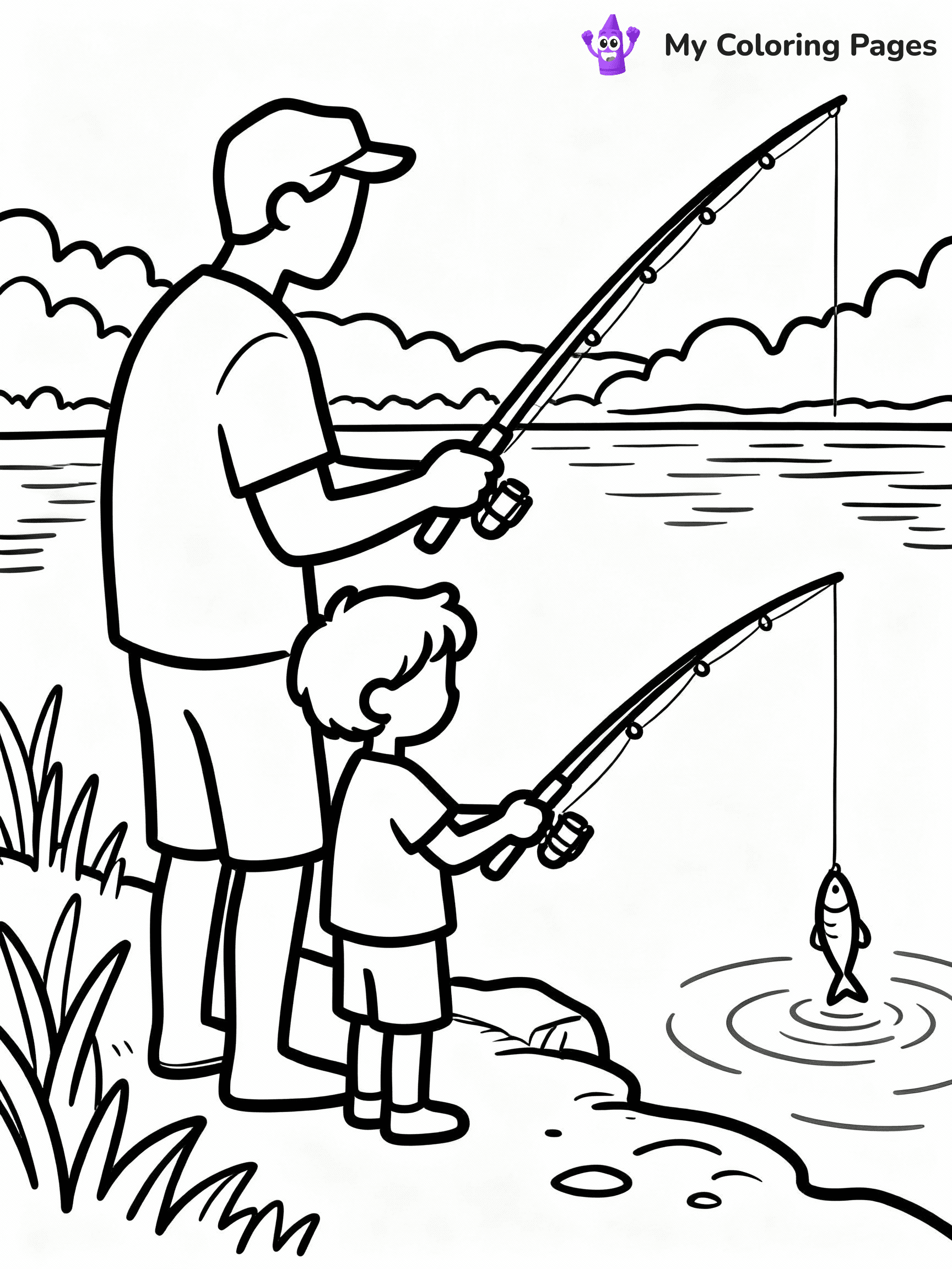 Happy Fathers Day Coloring Pages - 22