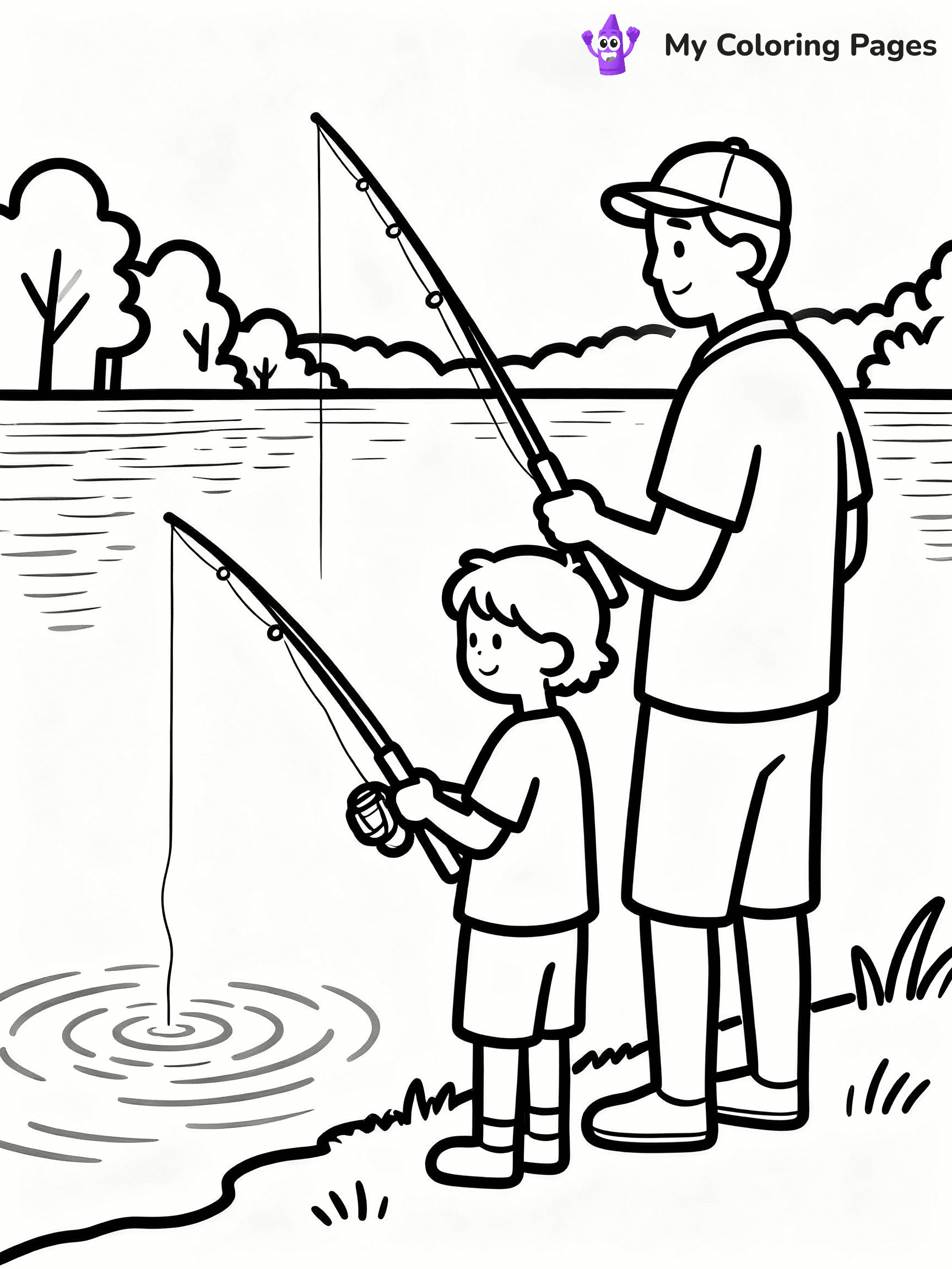 Happy Fathers Day Coloring Pages - 21