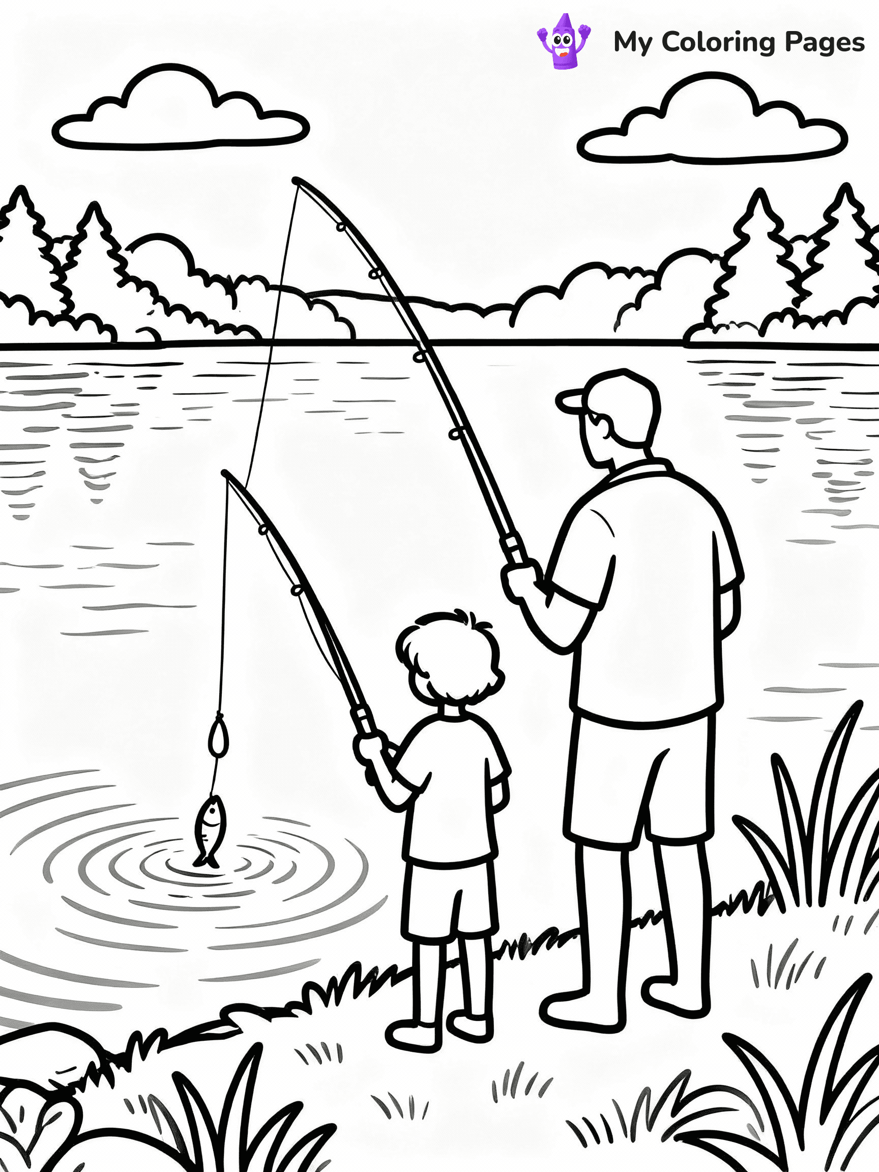 Happy Fathers Day Coloring Pages - 19