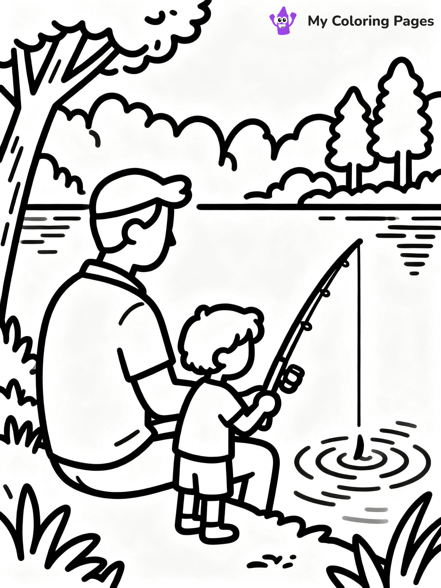 Happy Fathers Day Coloring Pages - 18