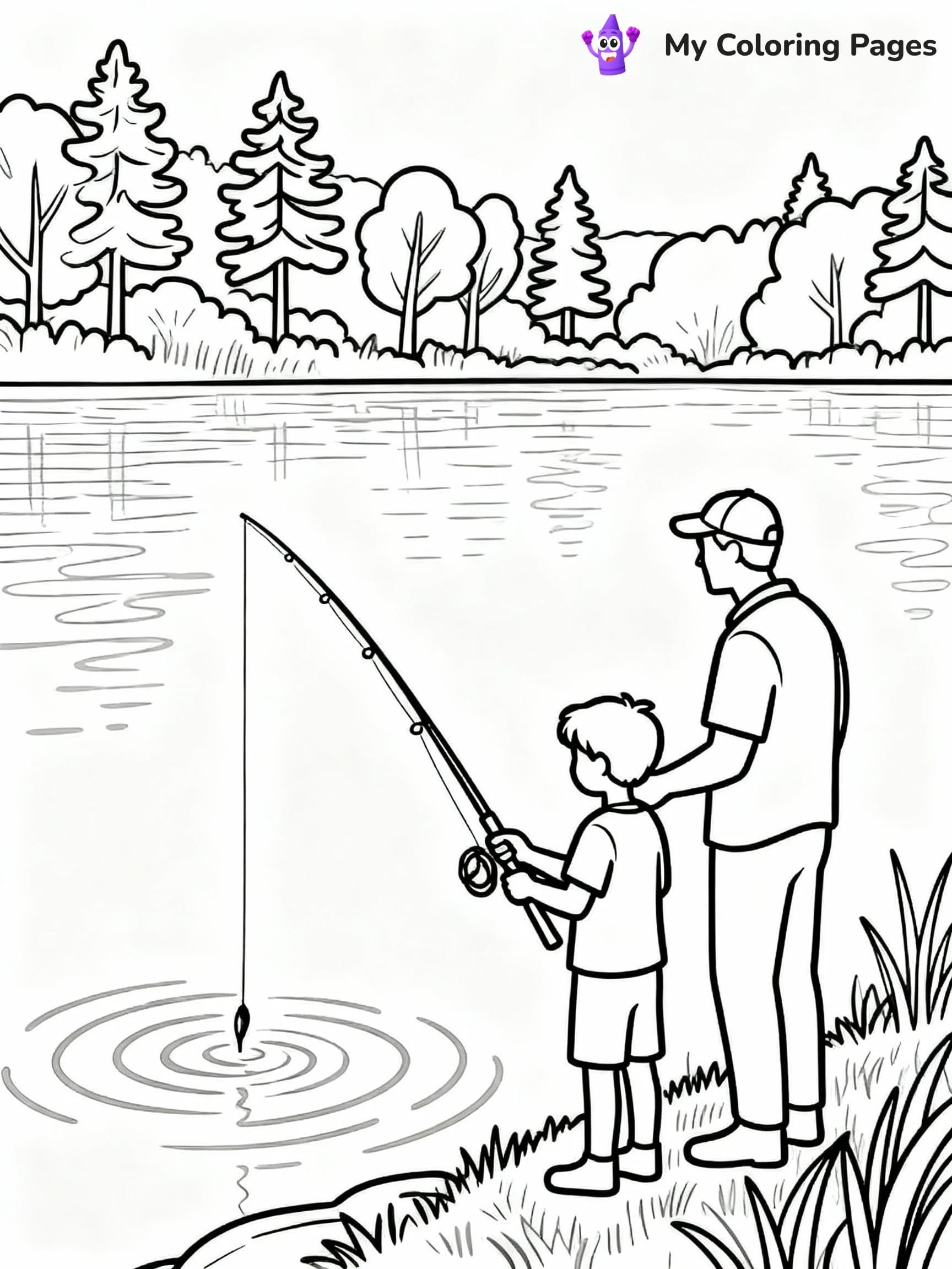 Happy Fathers Day Coloring Pages - 17