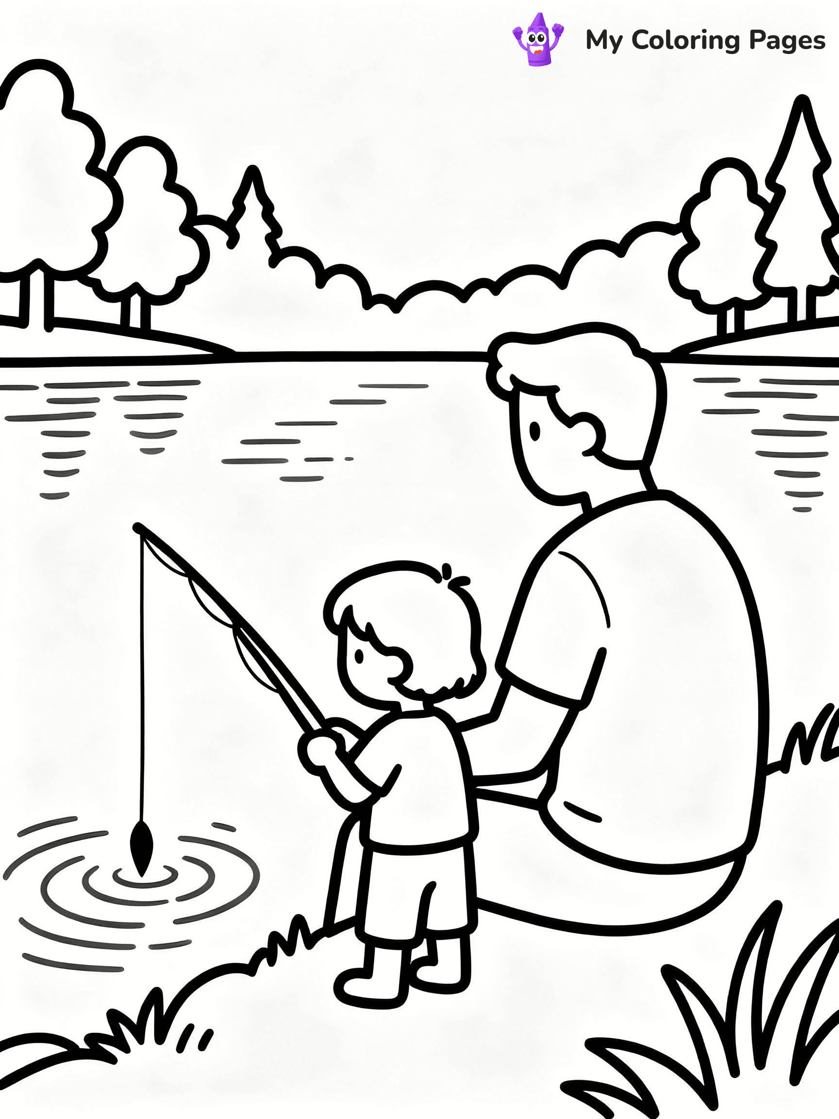 Happy Fathers Day Coloring Pages - 12