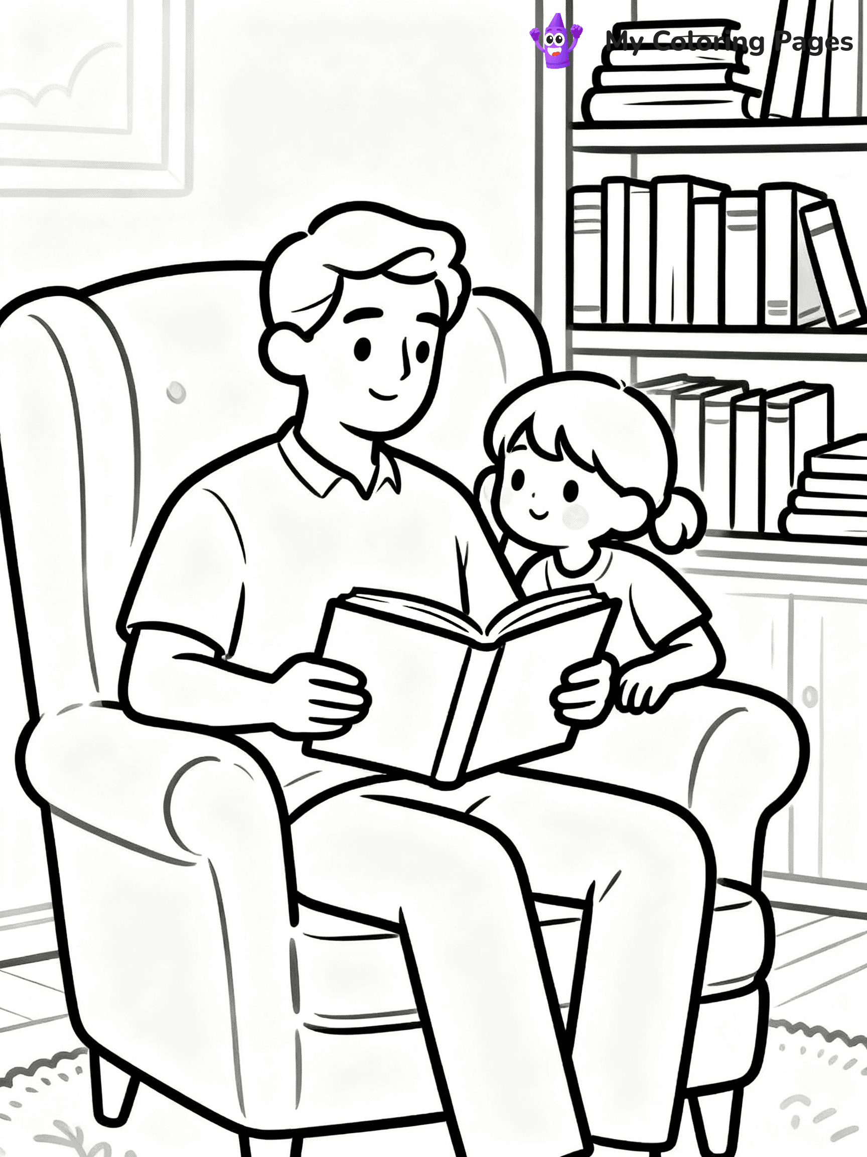 Happy Fathers Day Coloring Pages - 8