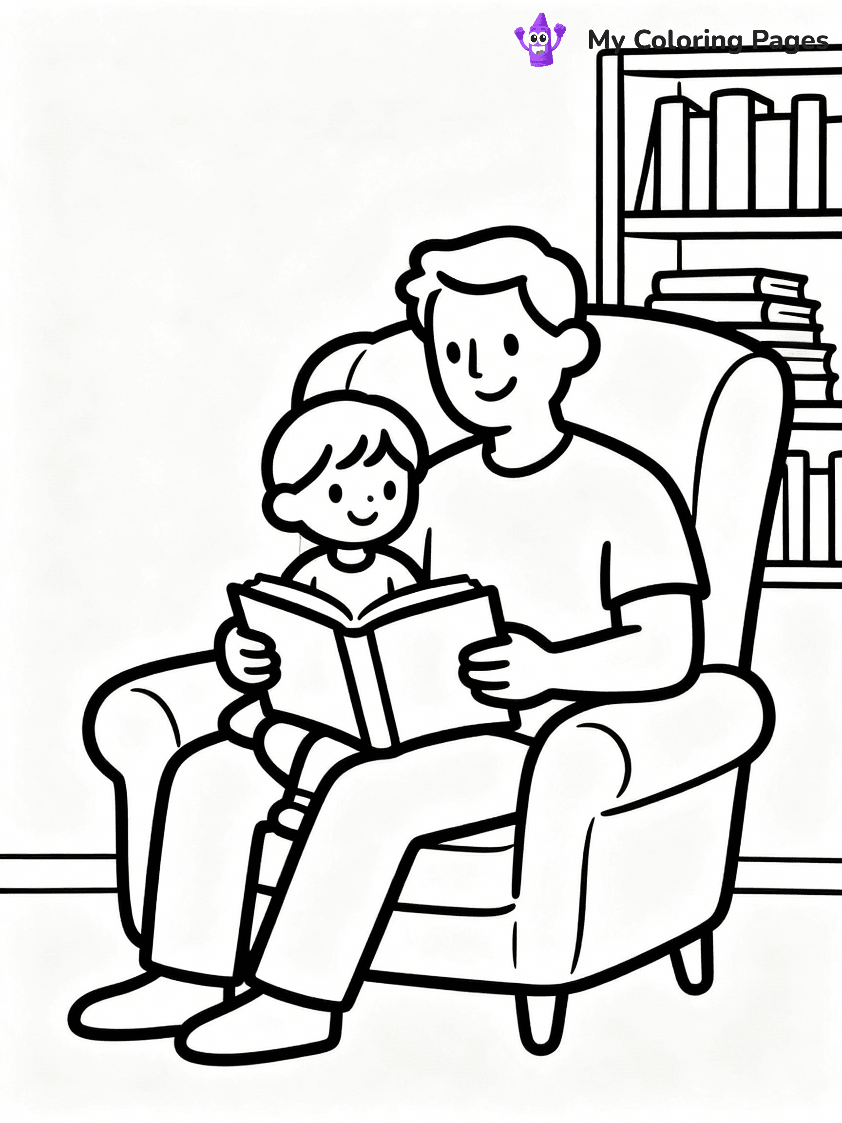 Happy Fathers Day Coloring Pages - 7