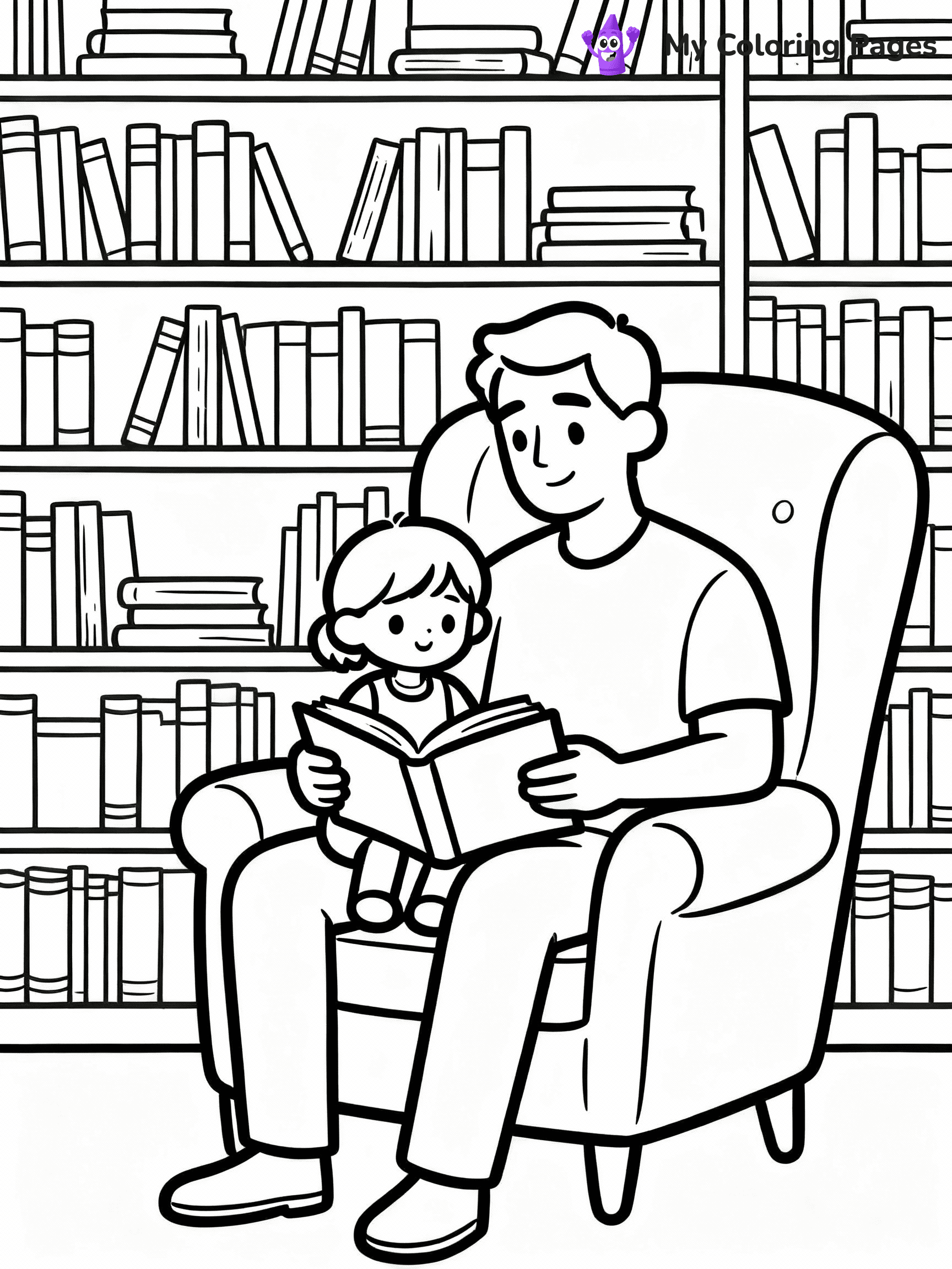 Happy Fathers Day Coloring Pages - 6