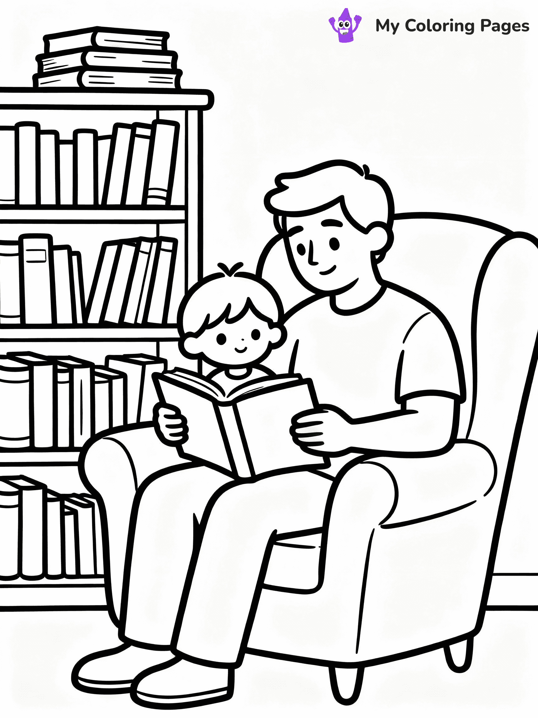 Happy Fathers Day Coloring Pages - 5