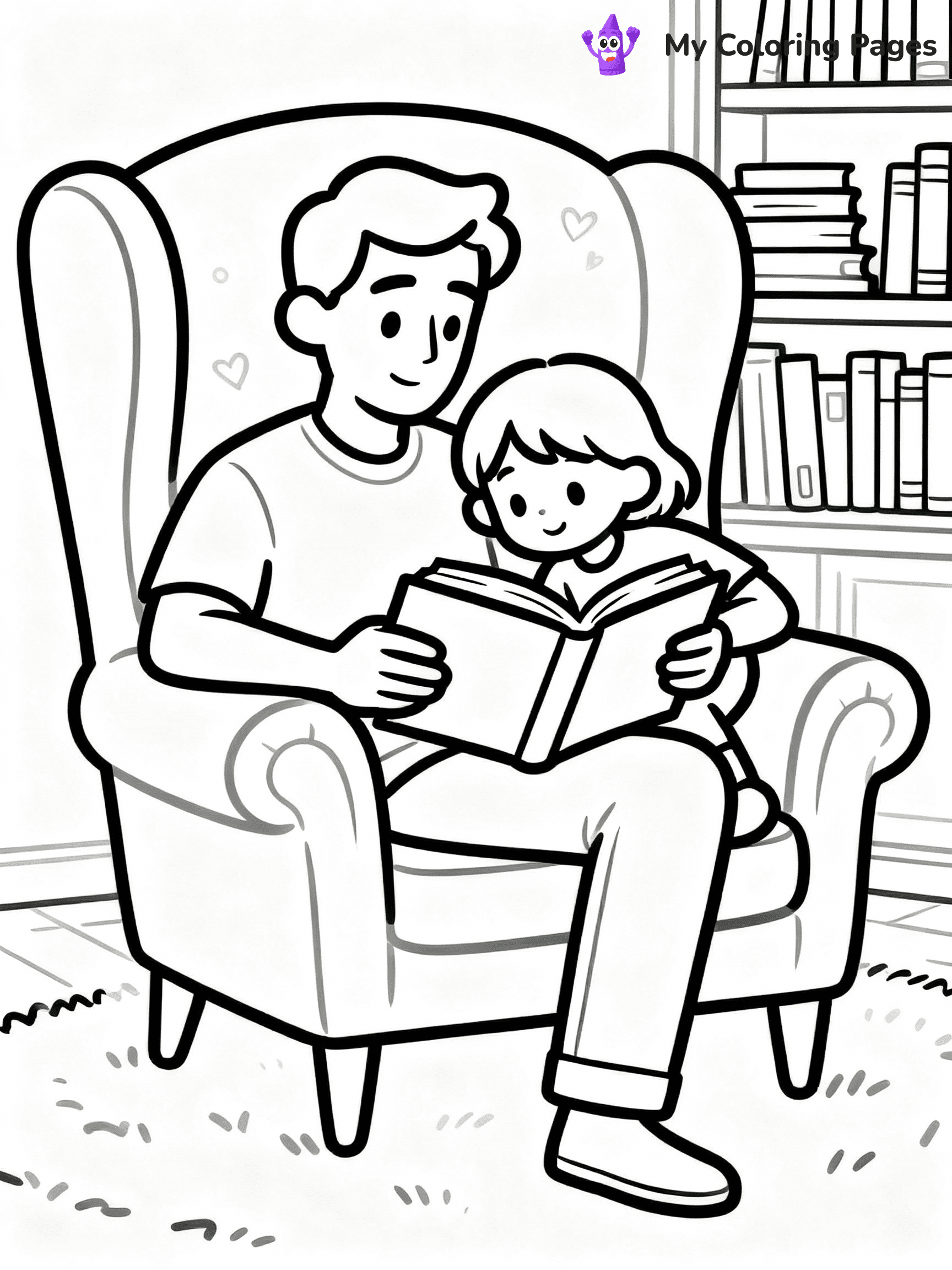Happy Fathers Day Coloring Pages - 4