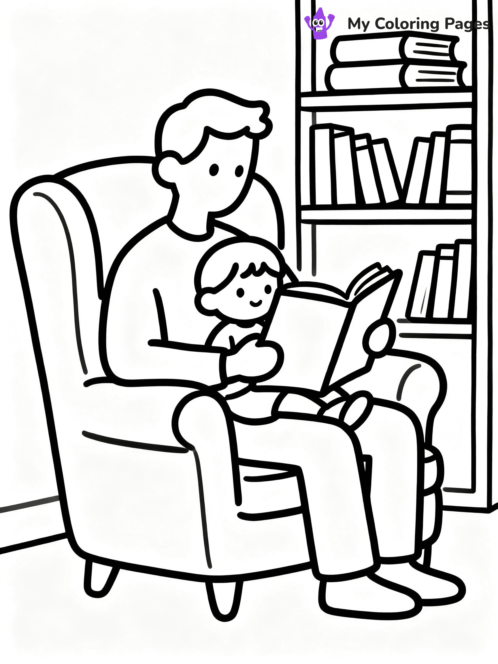 Happy Fathers Day Coloring Pages - 2