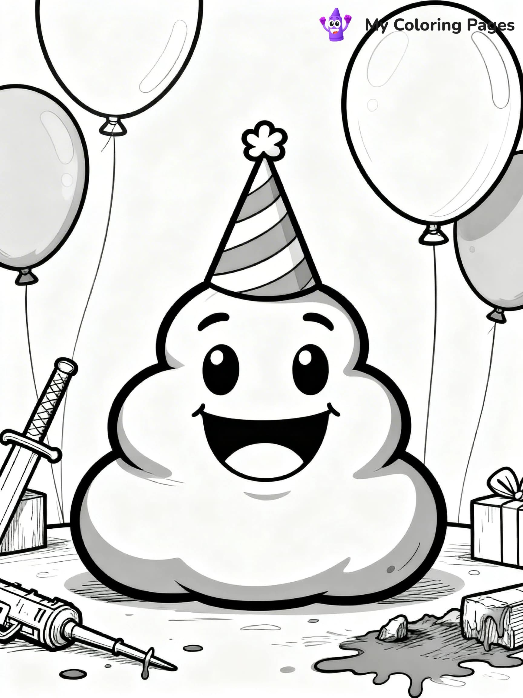 Poop Coloring Pages - 17