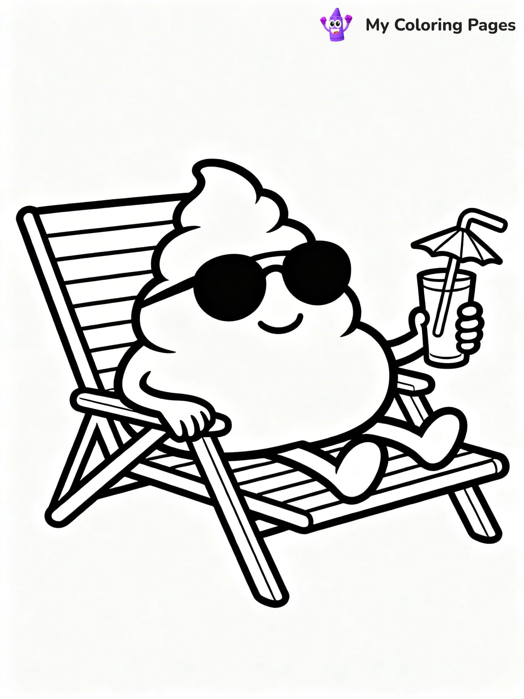 Poop Coloring Pages - 8