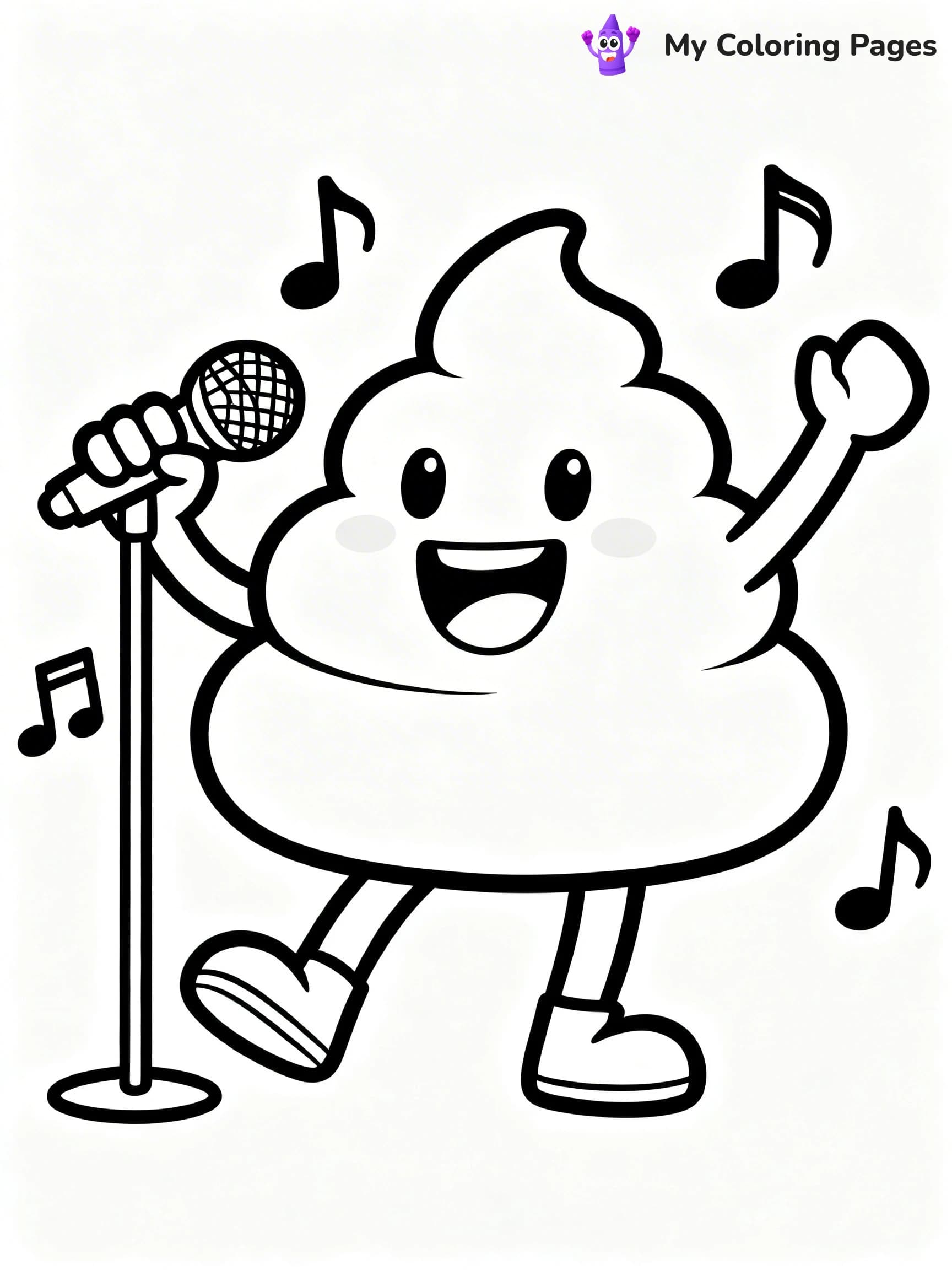 Poop Coloring Pages - 4