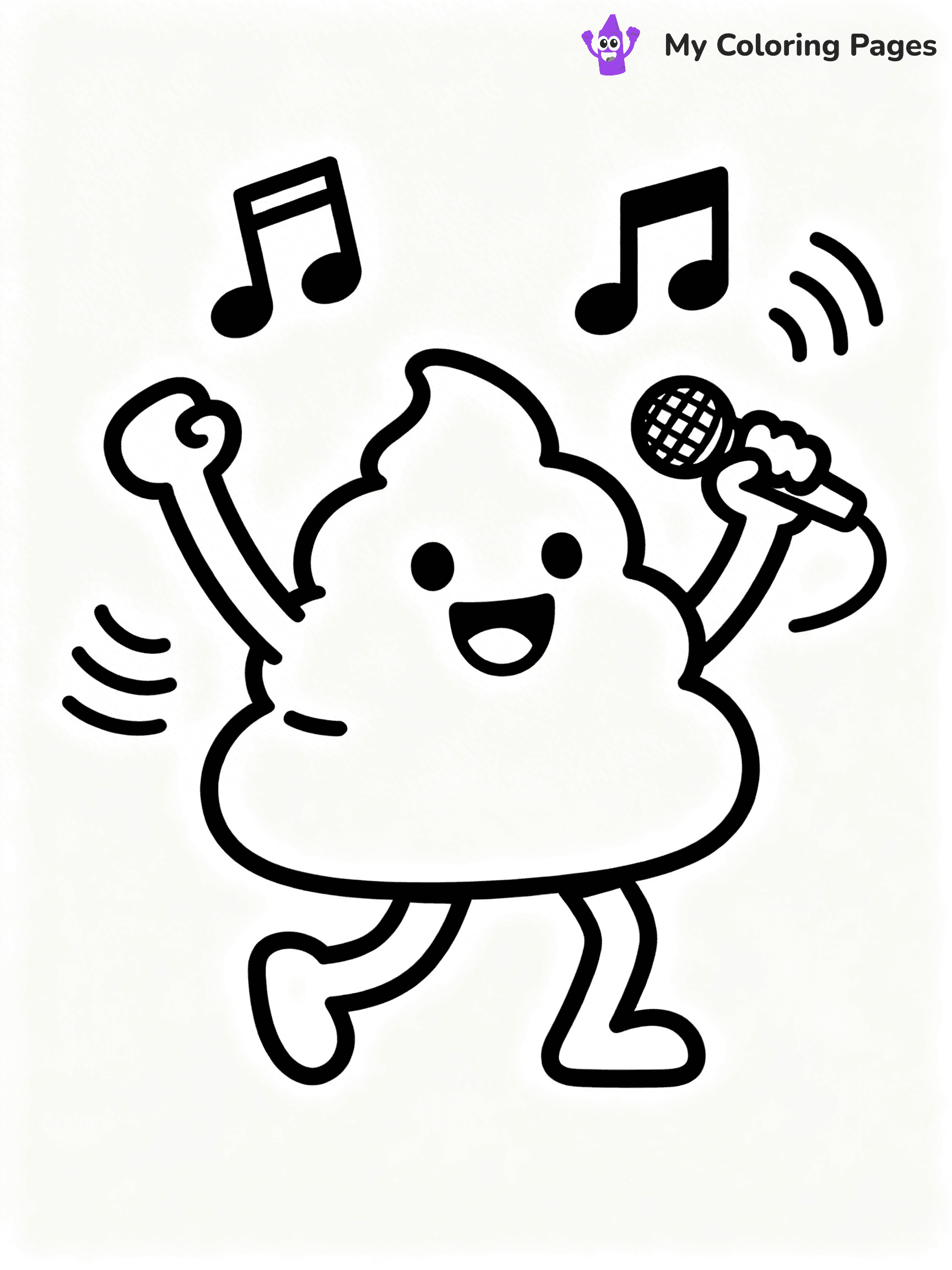 Poop Coloring Pages - 3