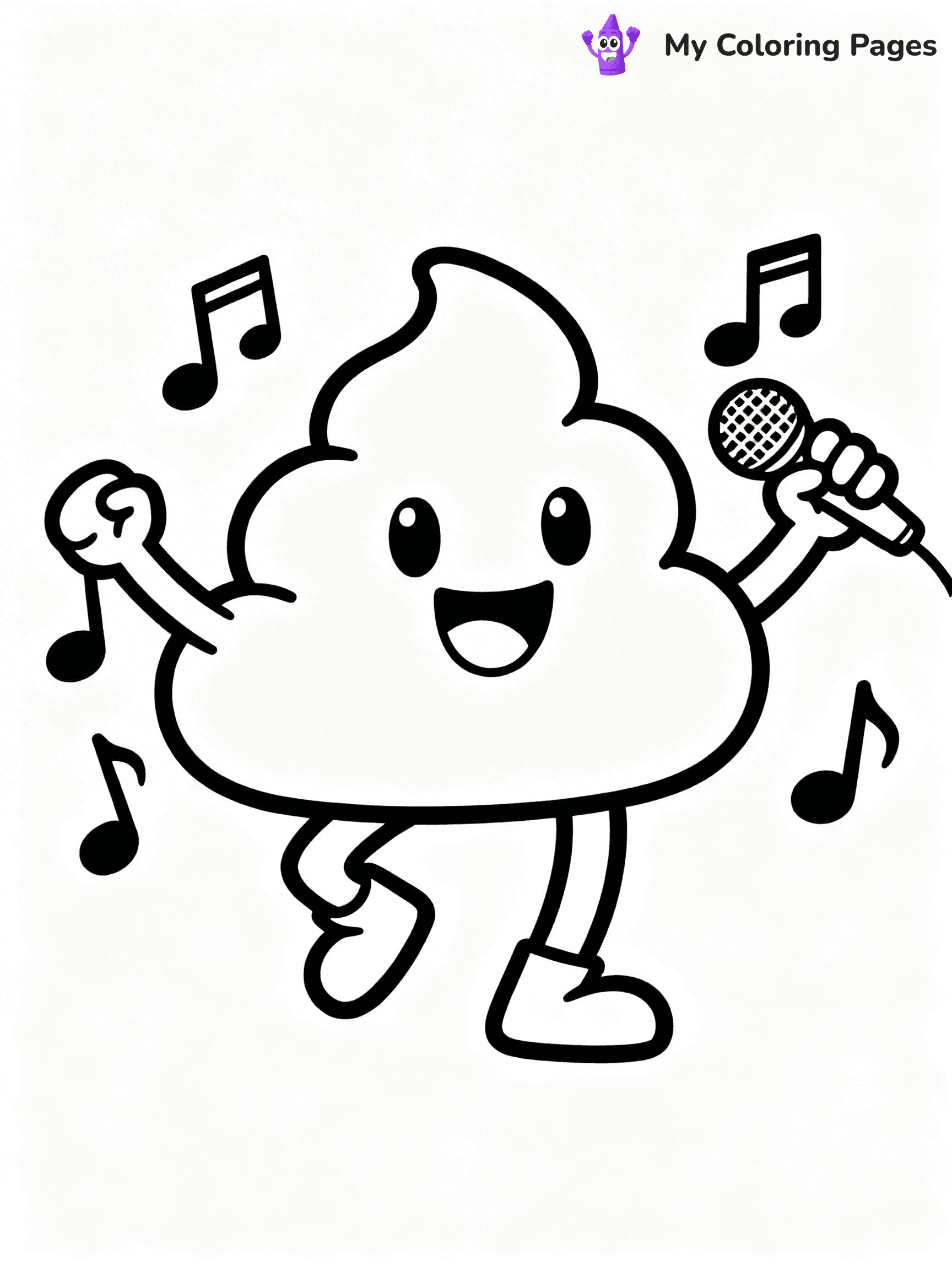 Poop Coloring Pages - 1