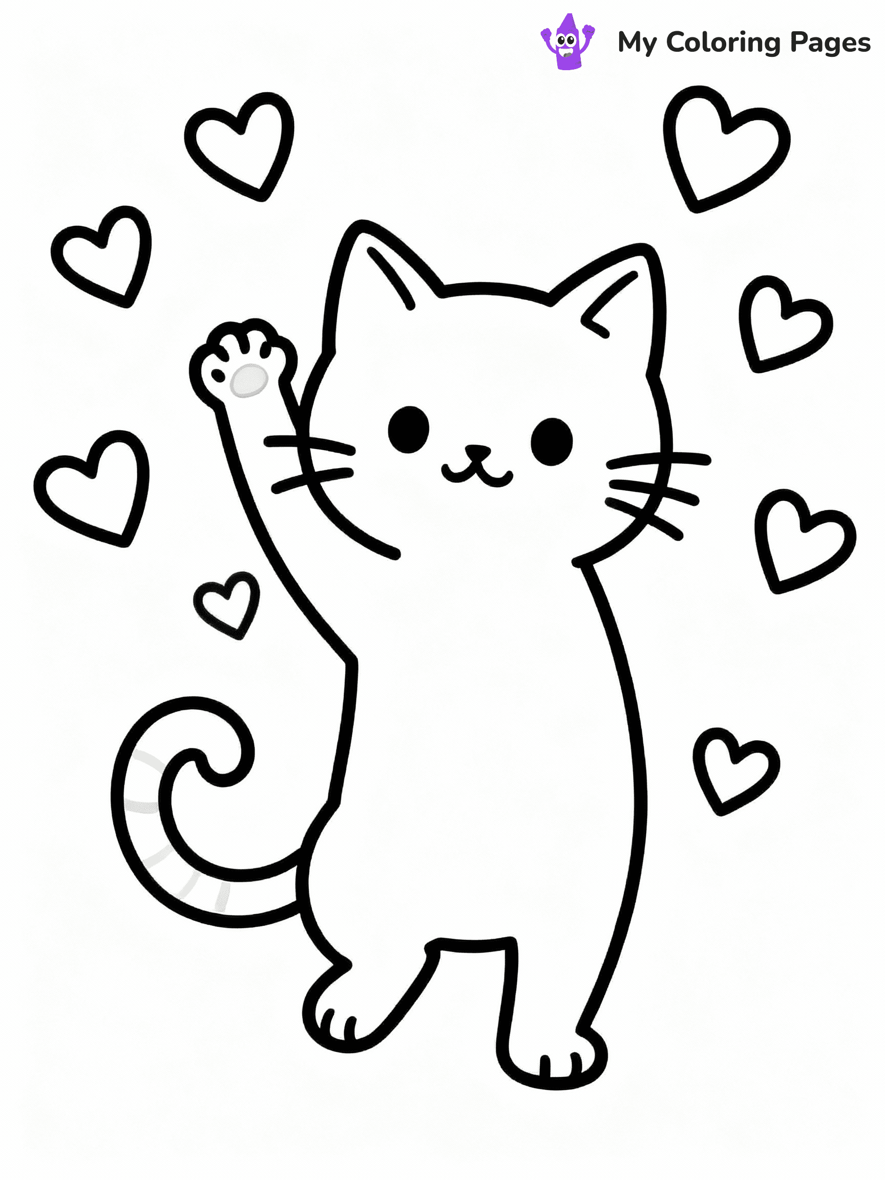 Cute Valentine Coloring Pages - 8
