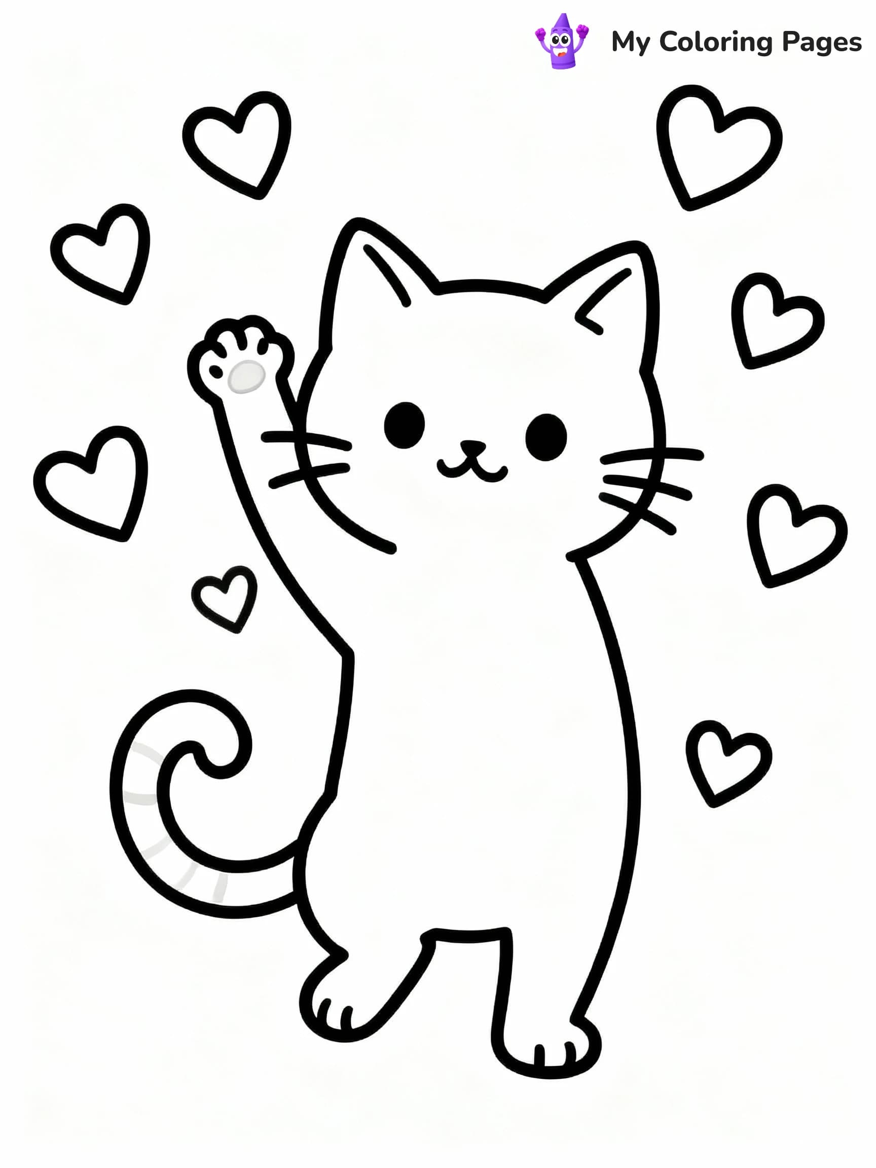 Cute Valentine Coloring Pages - 8