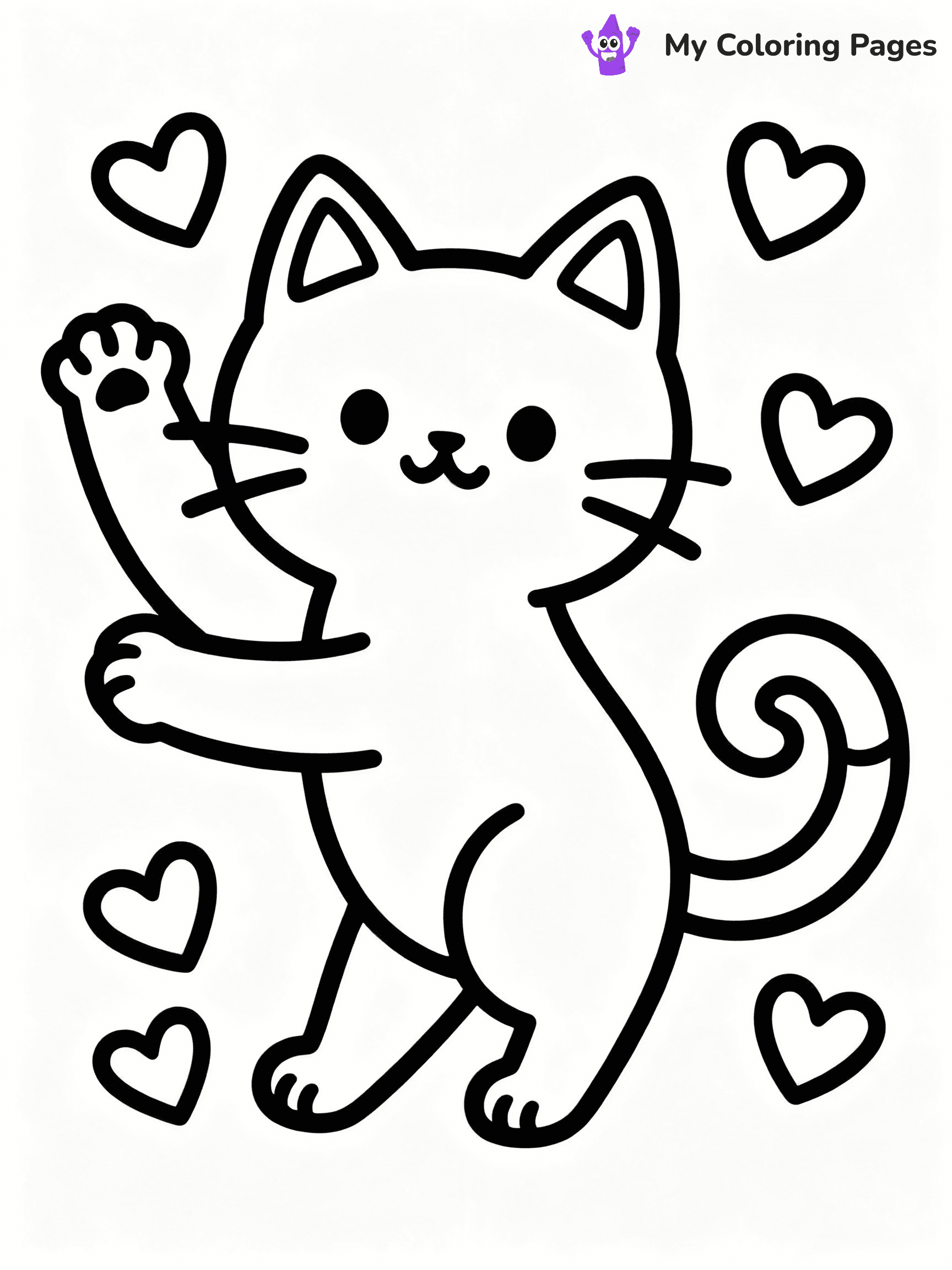 Cute Valentine Coloring Pages - 7