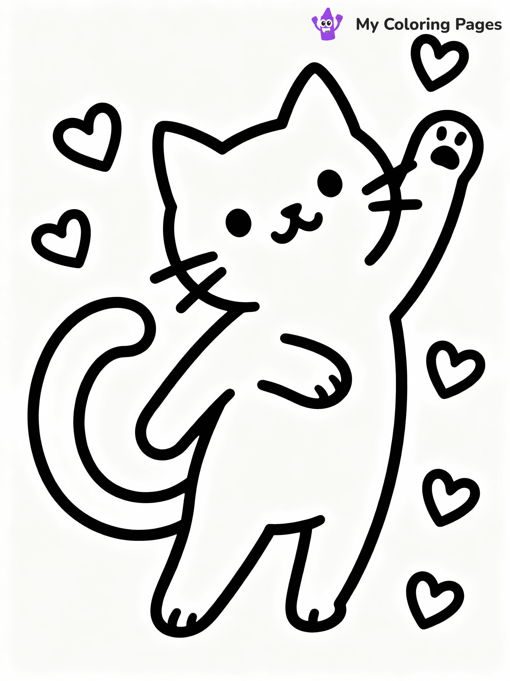 Cute Valentine Coloring Pages - 6