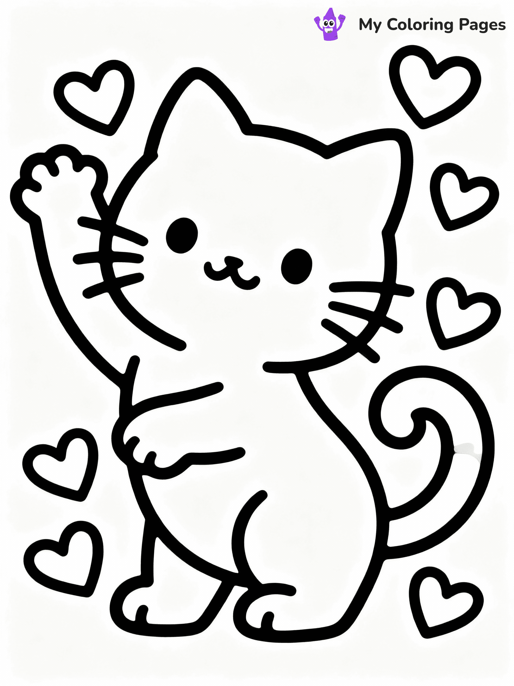 Cute Valentine Coloring Pages - 5