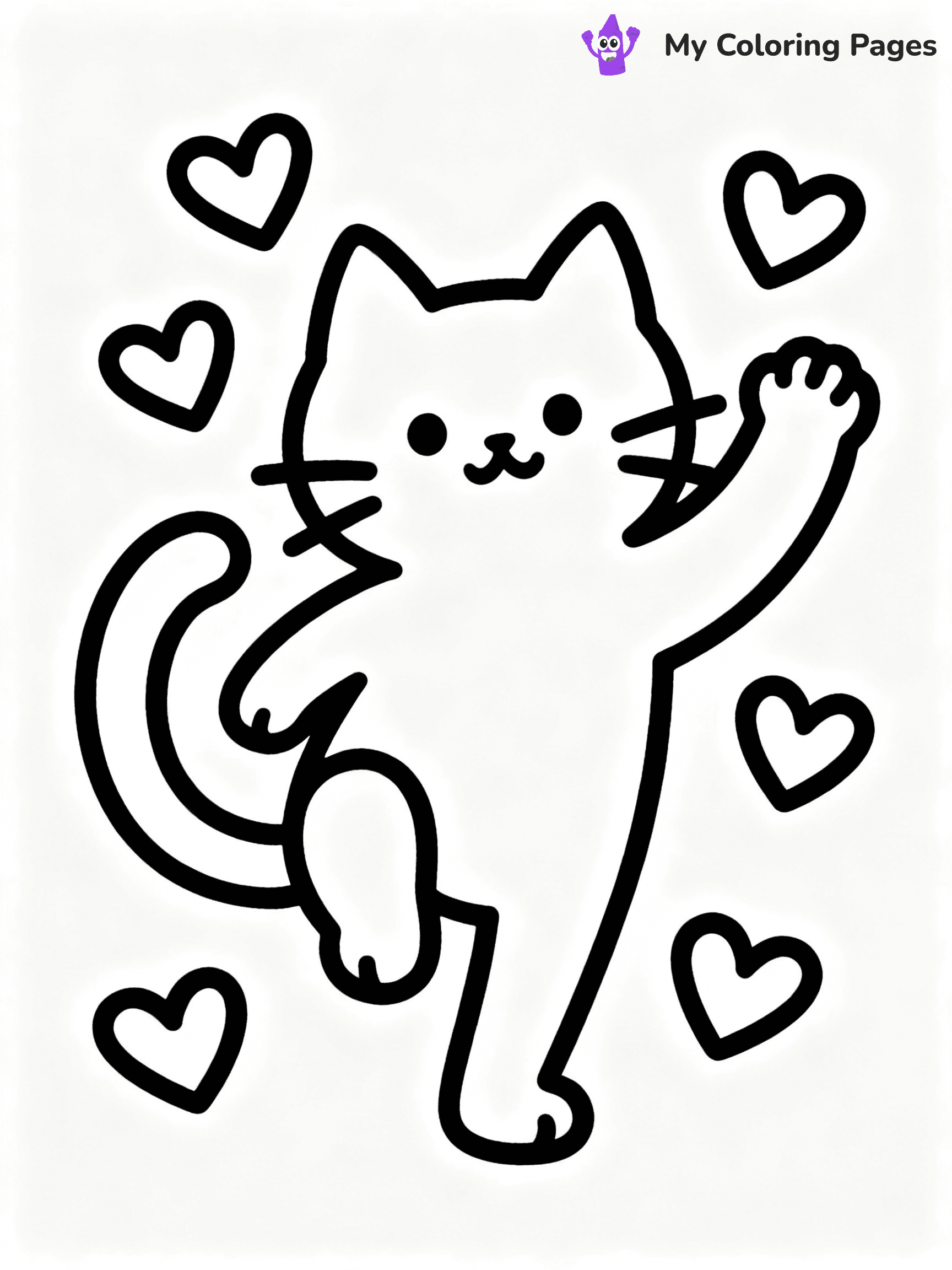 Cute Valentine Coloring Pages - 3