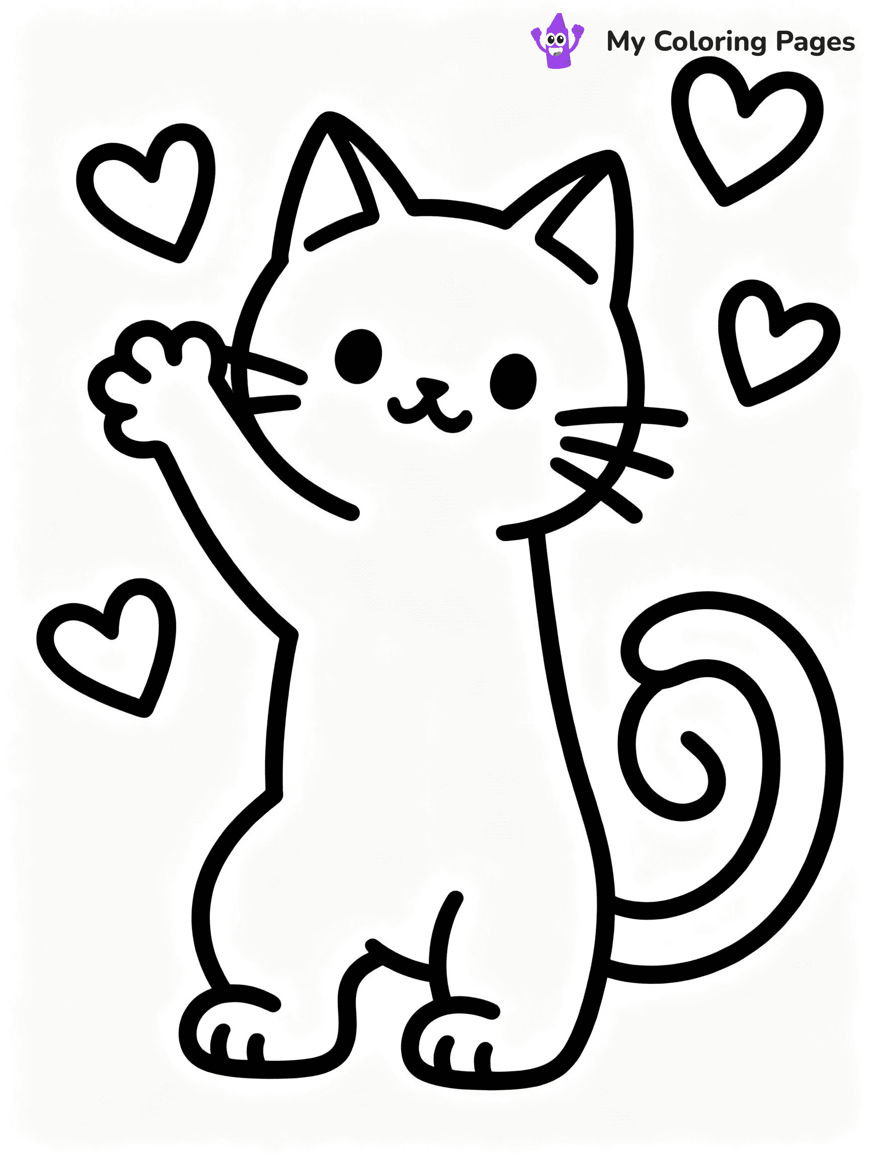 Cute Valentine Coloring Pages - 2