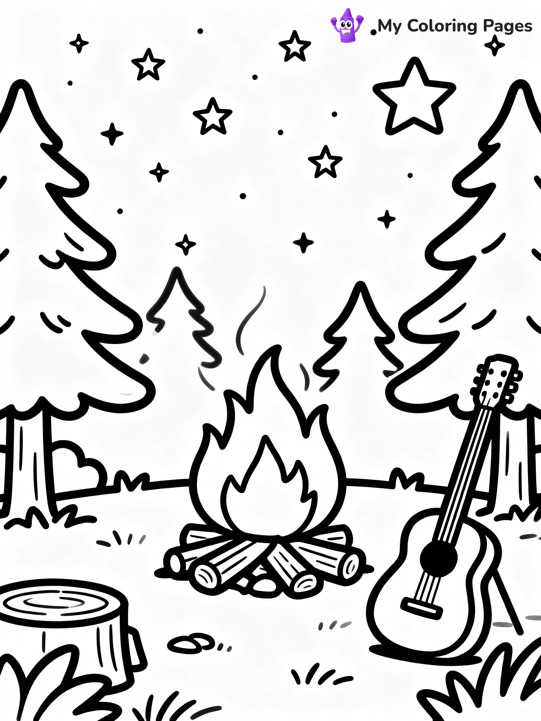 Camping Coloring Pages - 14