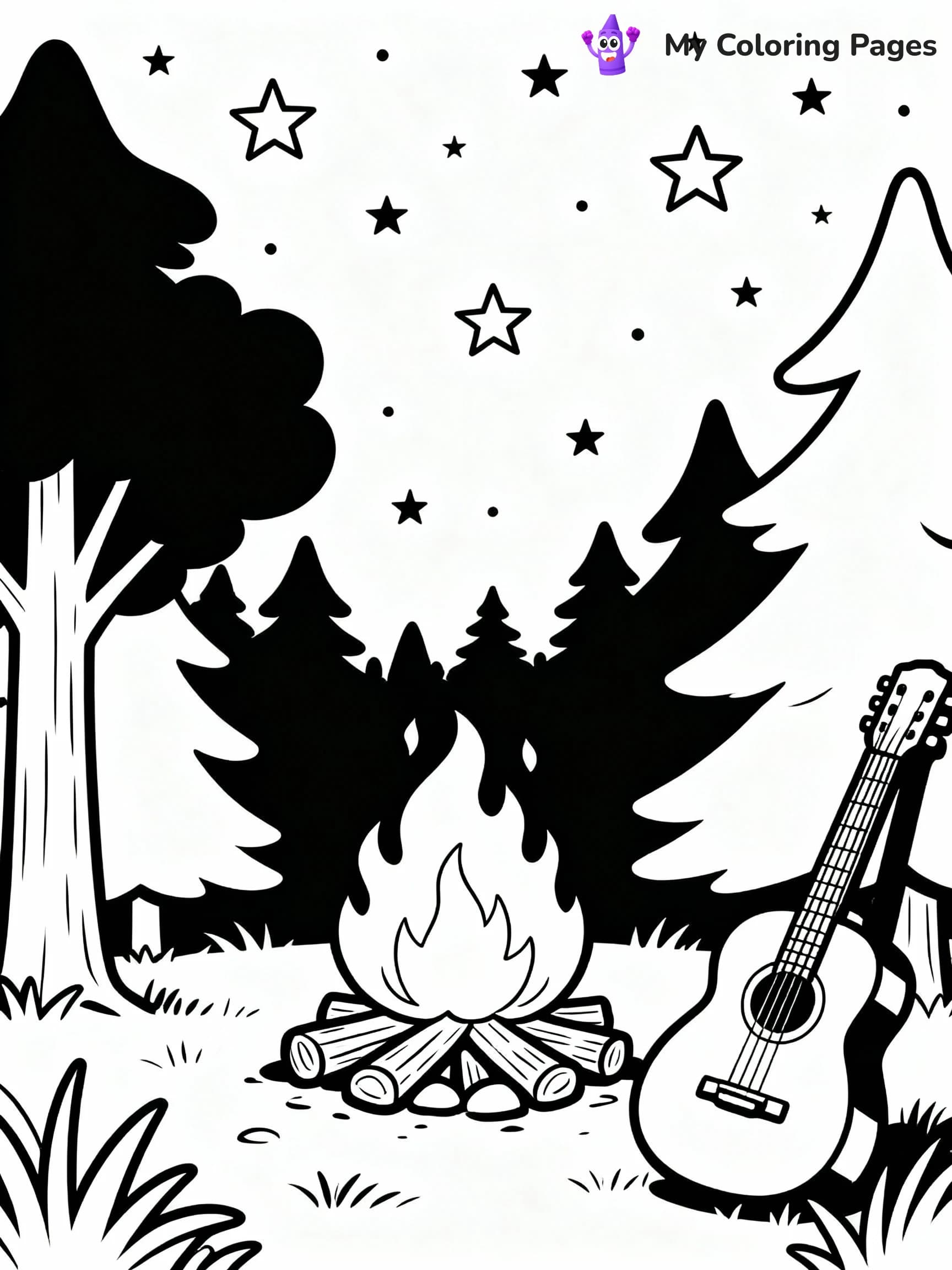 Camping Coloring Pages - 12