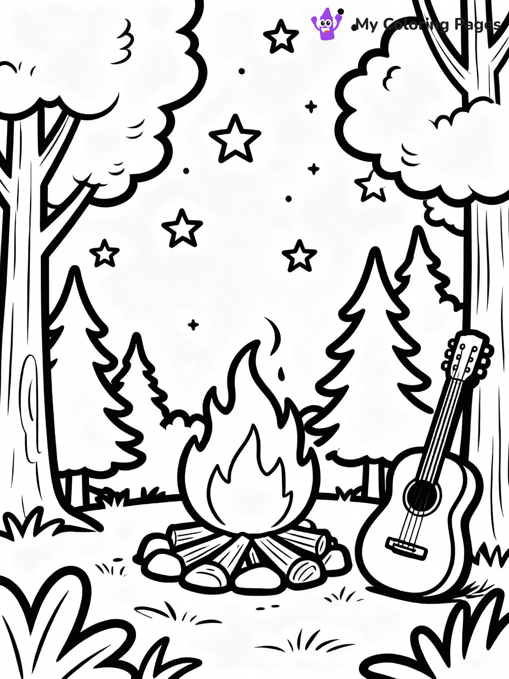 Camping Coloring Pages - 10